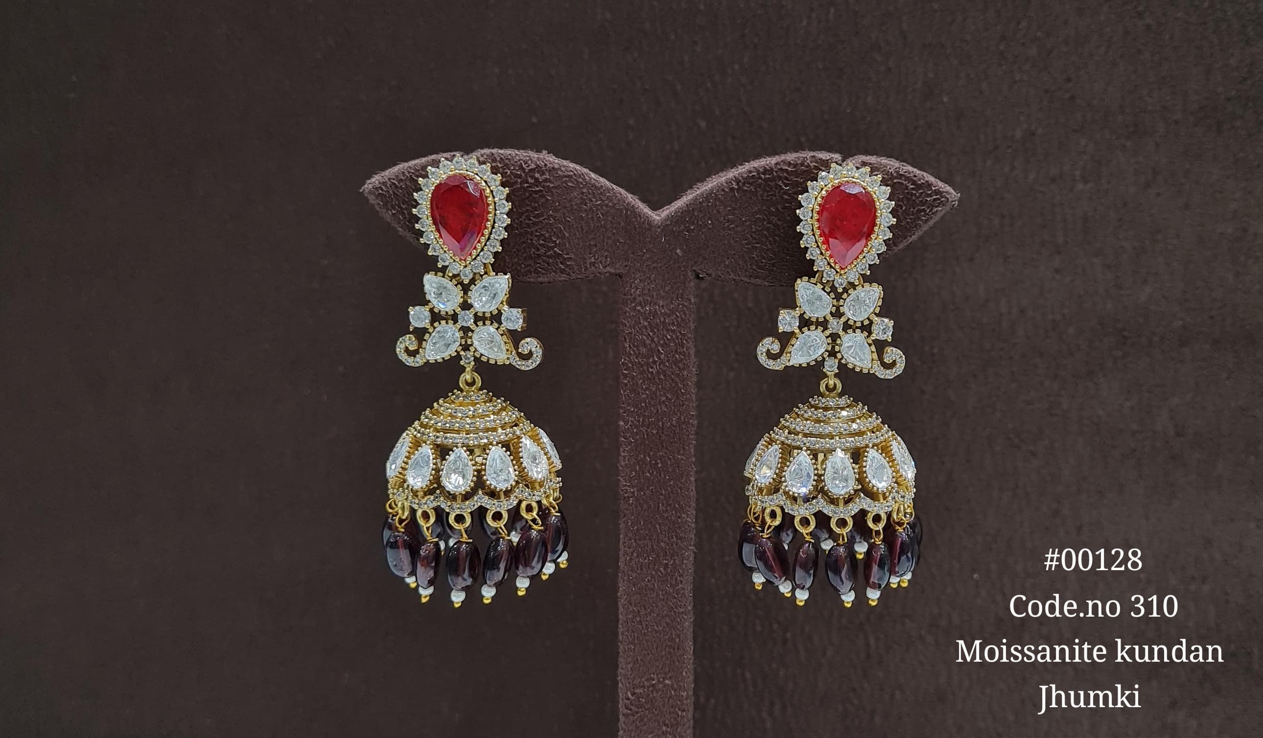 Kundan jhumka 00128
