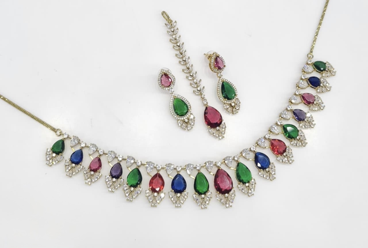 Cz Necklace 06683 - 6