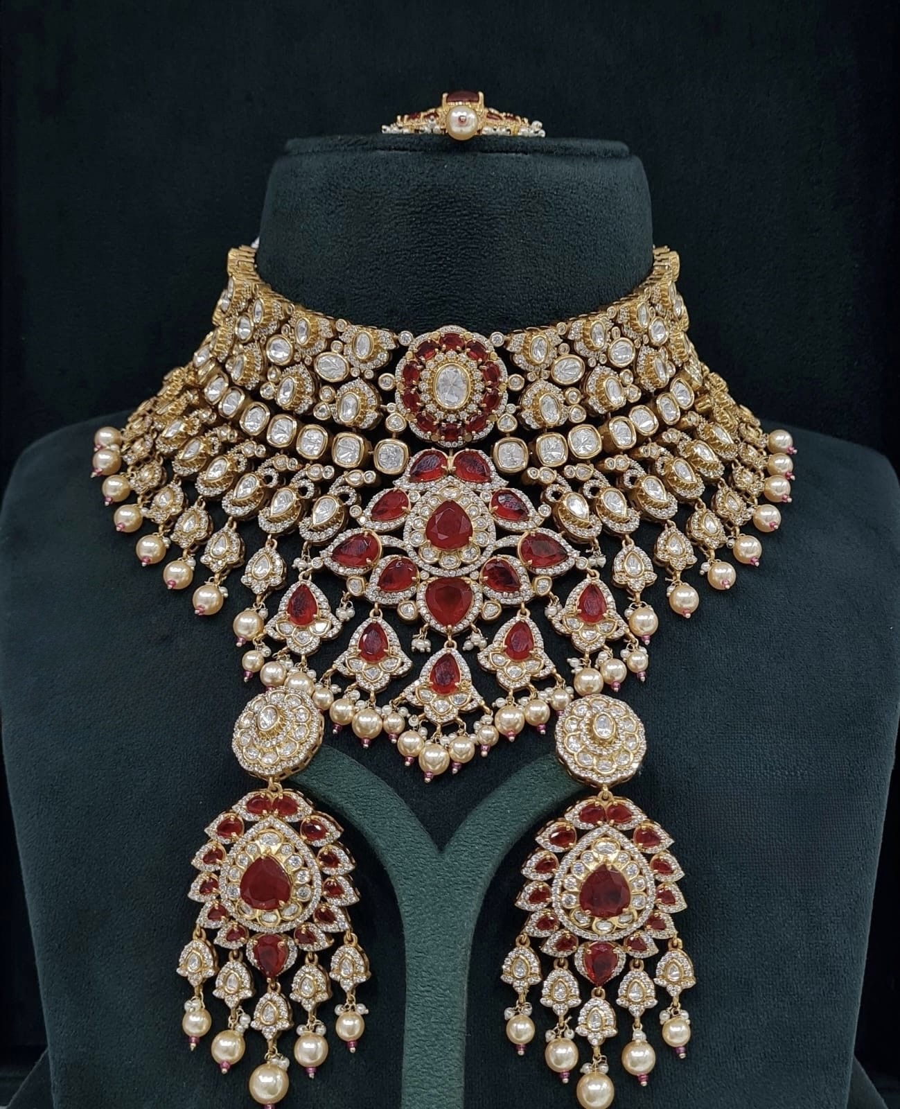 Kundan Bride Set 05496 - 3