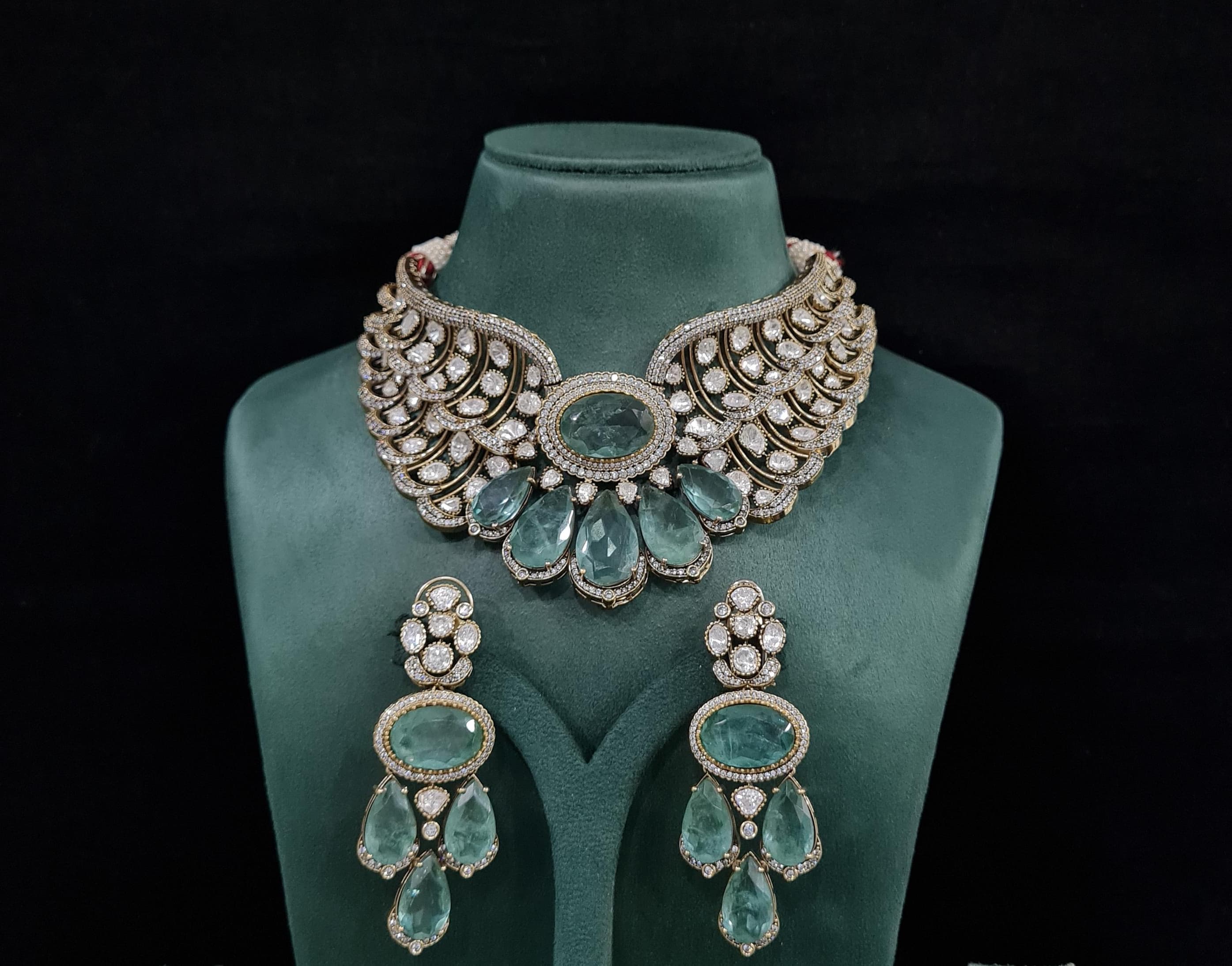 Kundan Bride set 01714 - 4