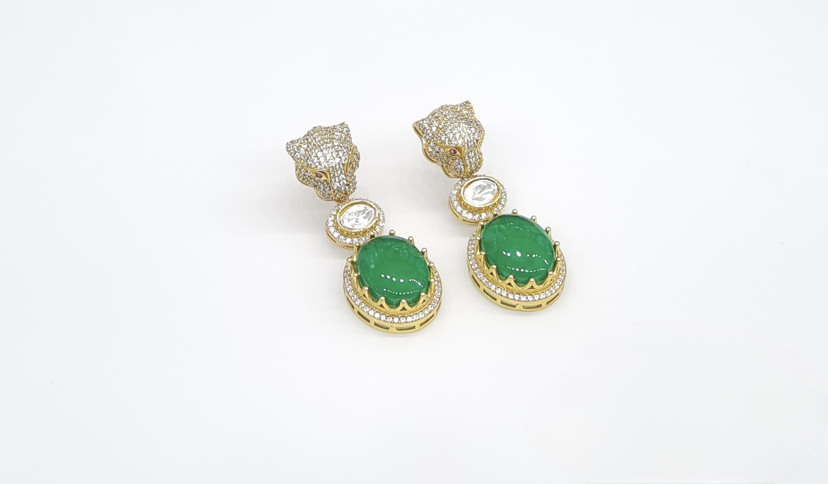 Kundan Earrings 10055 - 6