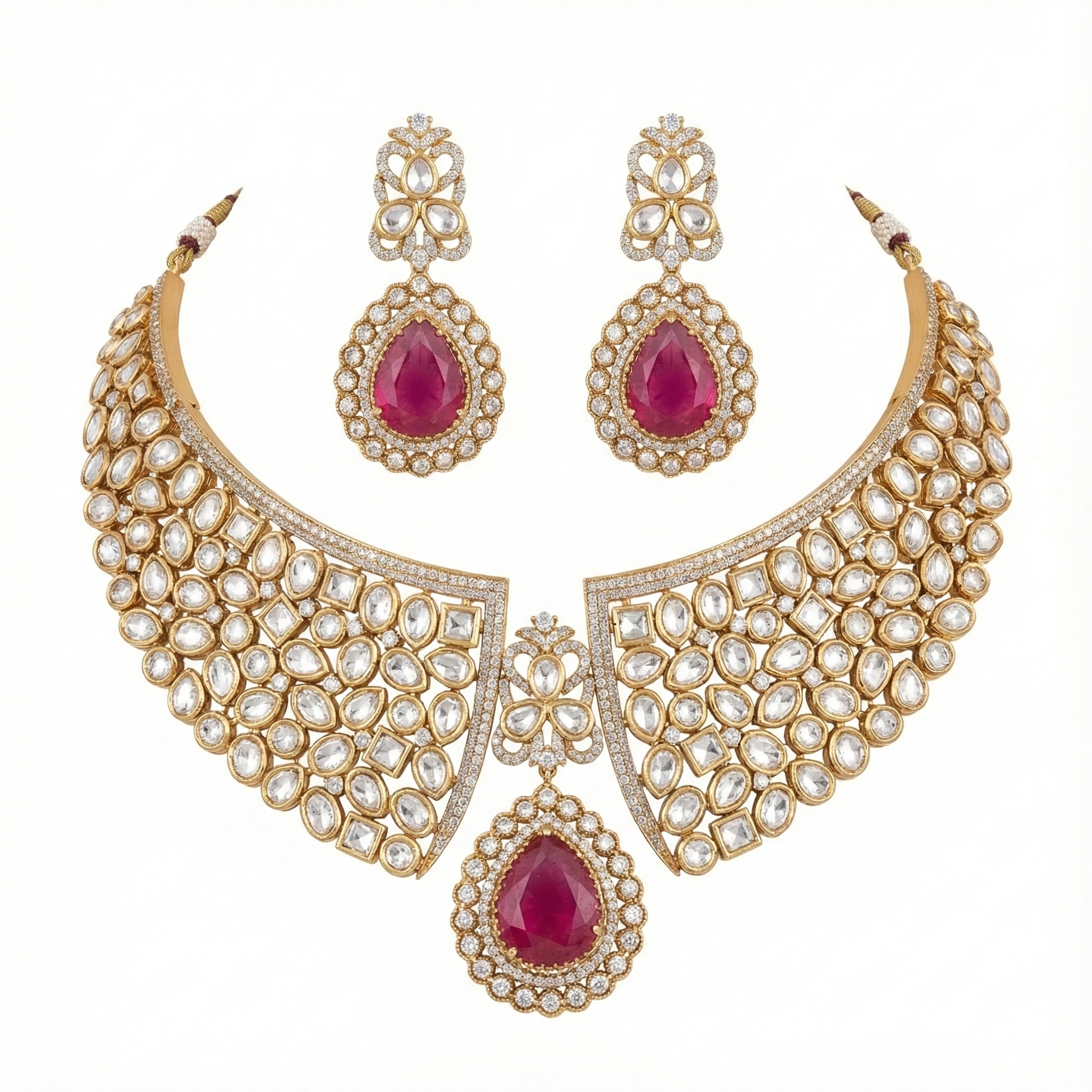 Kundan Necklace 01187 - 16