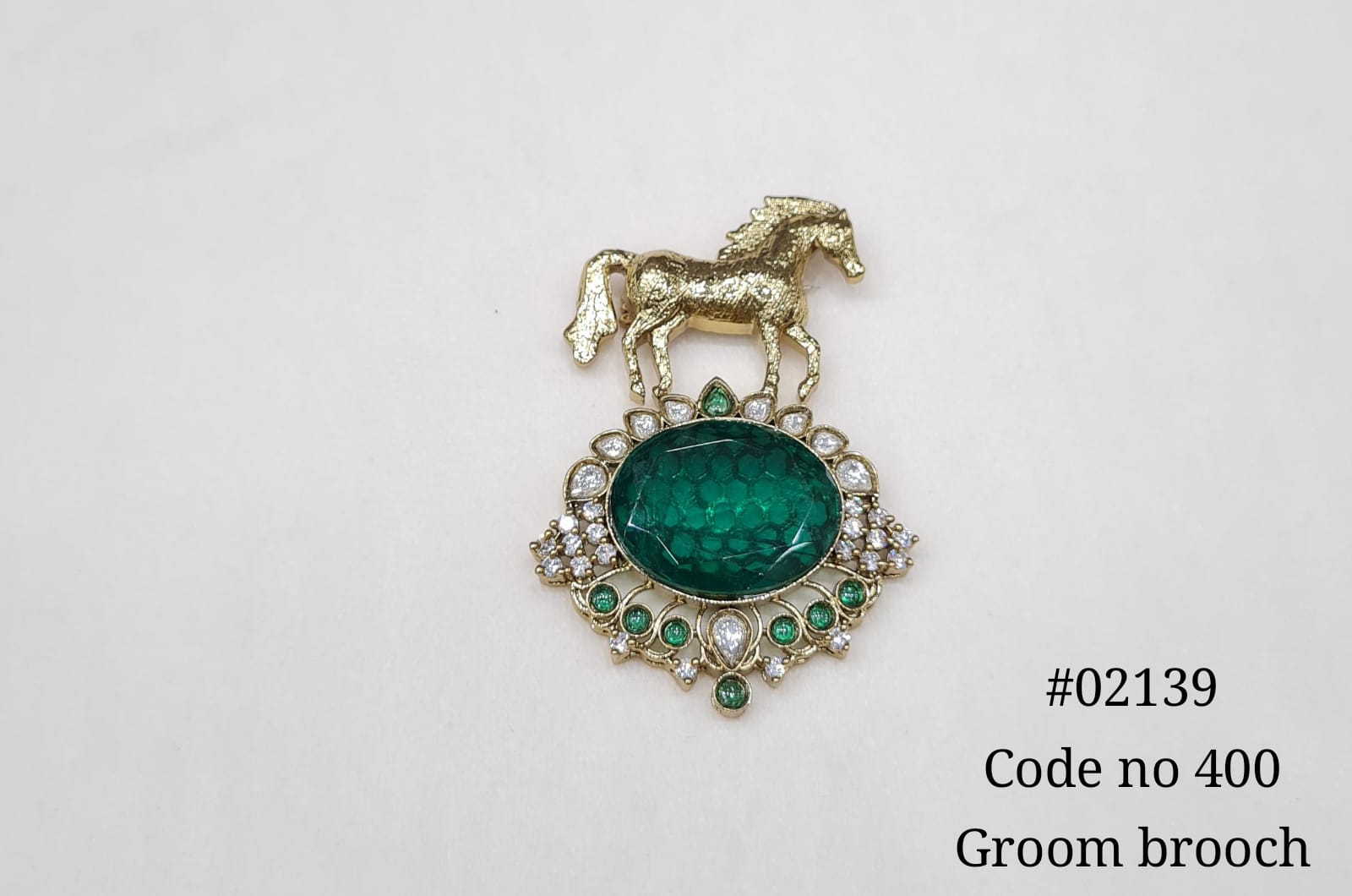 Kundan brooch 02139 - 4