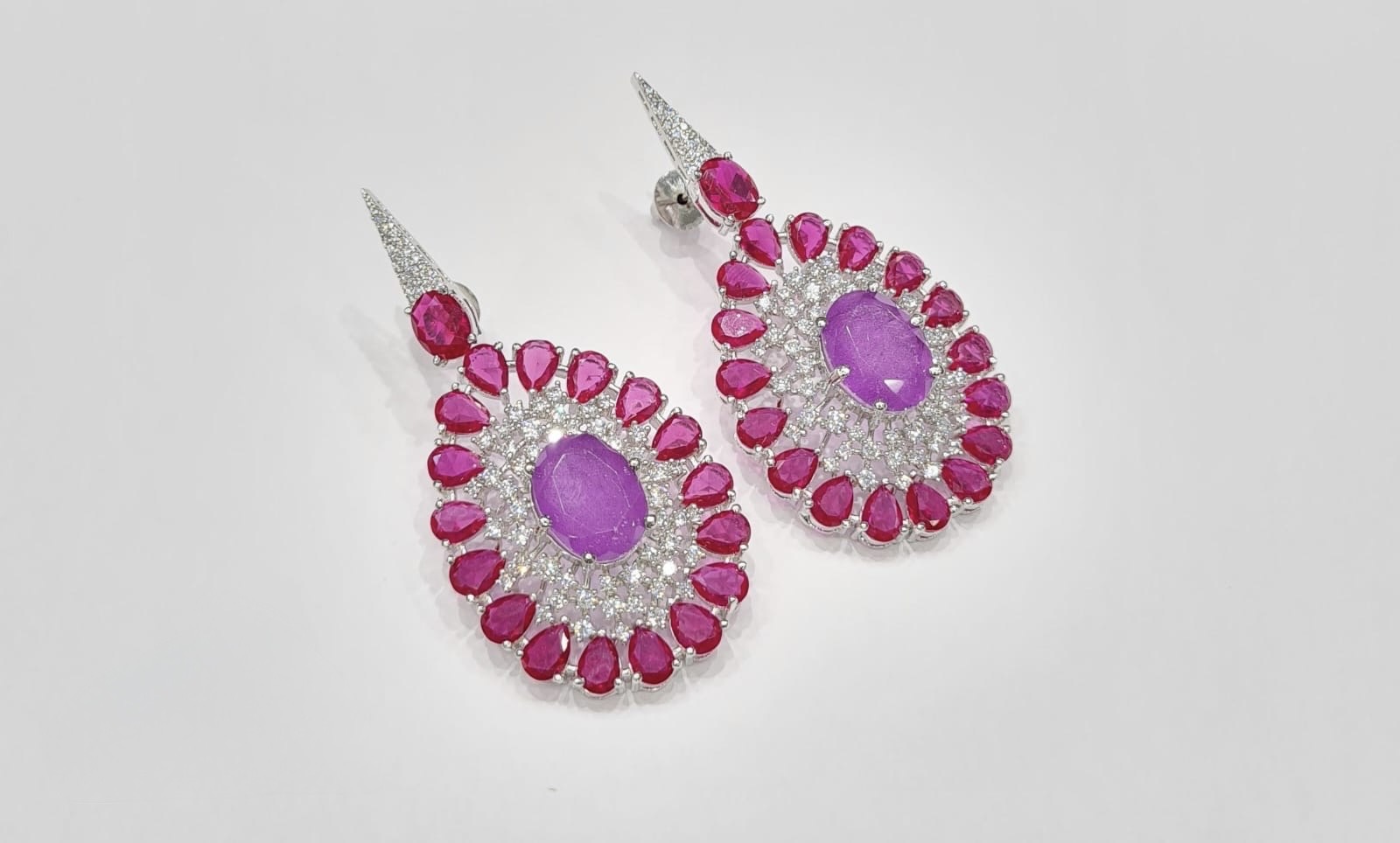 Cz Earrings 08446 - 21