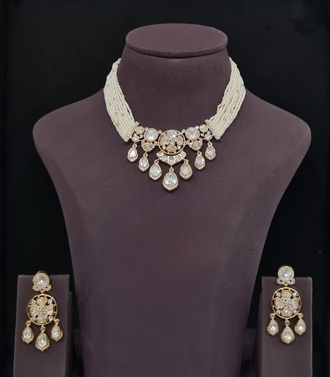 Kundan Necklace 11235 - 3