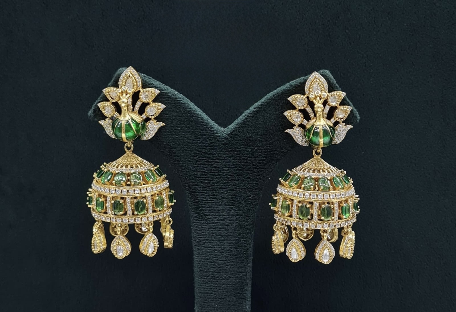 Peacock Earrings 08409 - 5