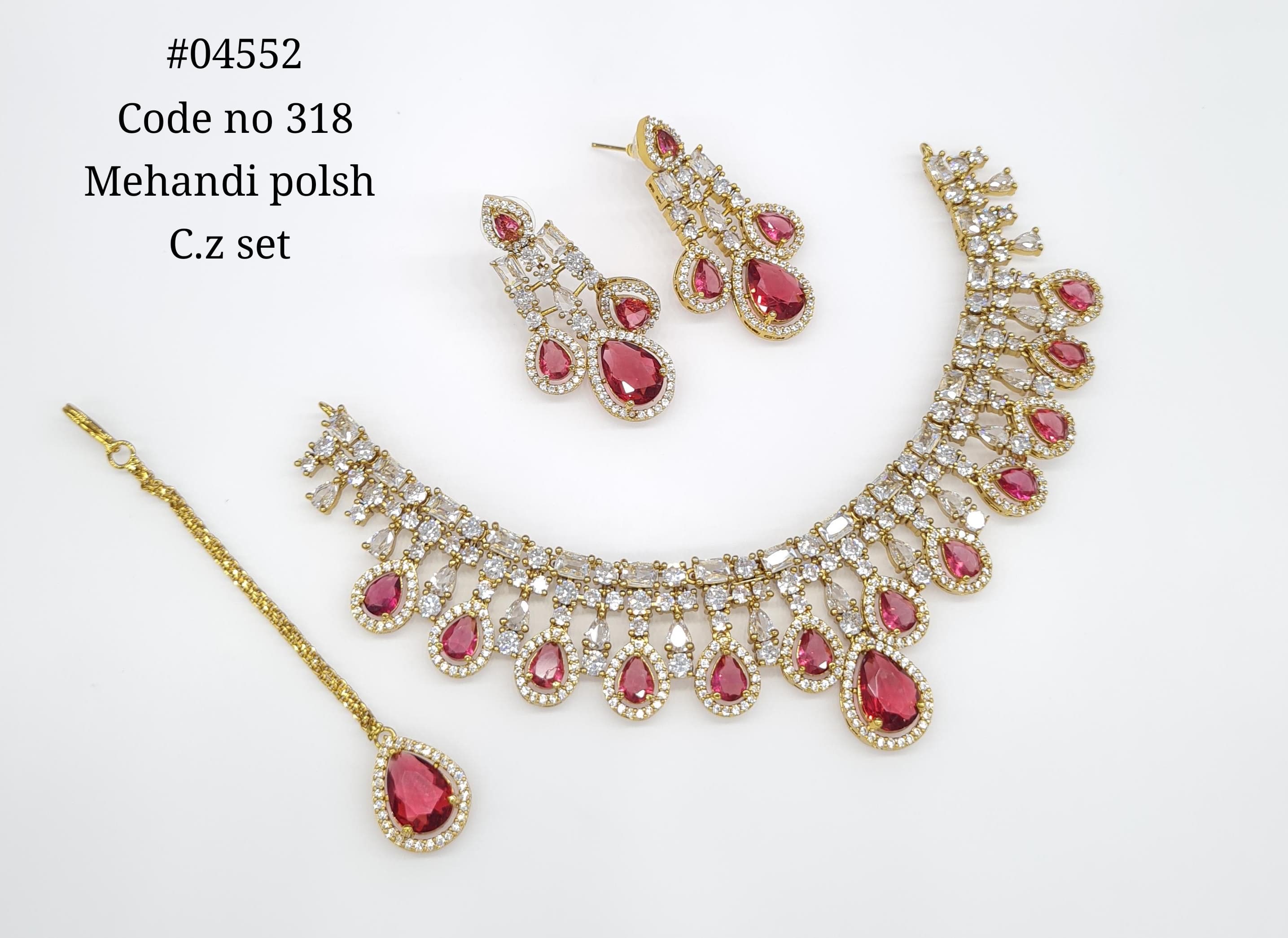Cz Necklace 04552 - 8