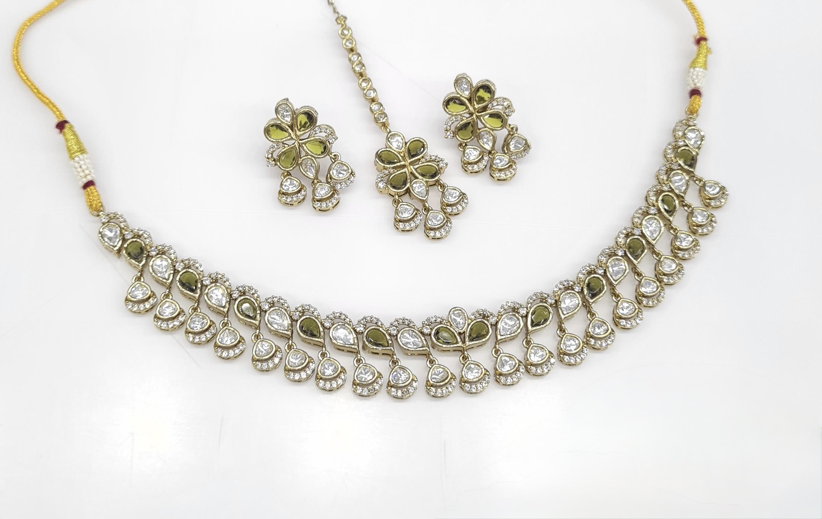 Kundan Necklace 07448 - 4