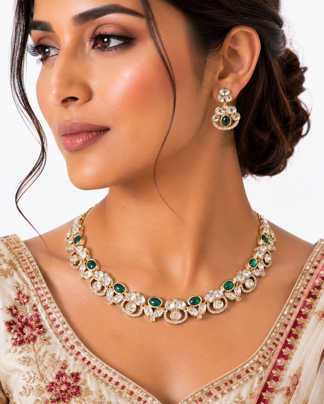 Kundan Necklace 08905 - 8