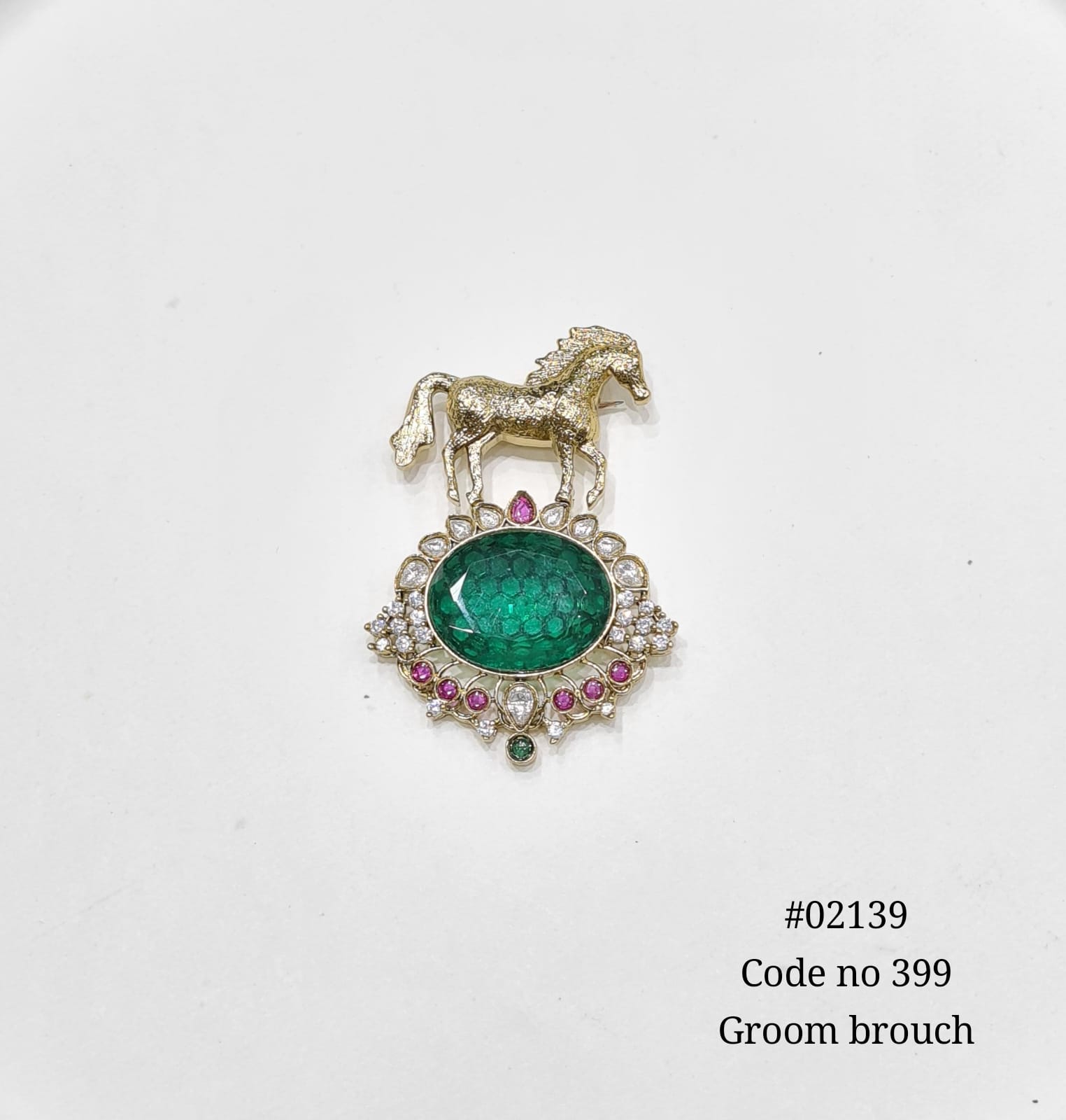 Kundan brooch 02139