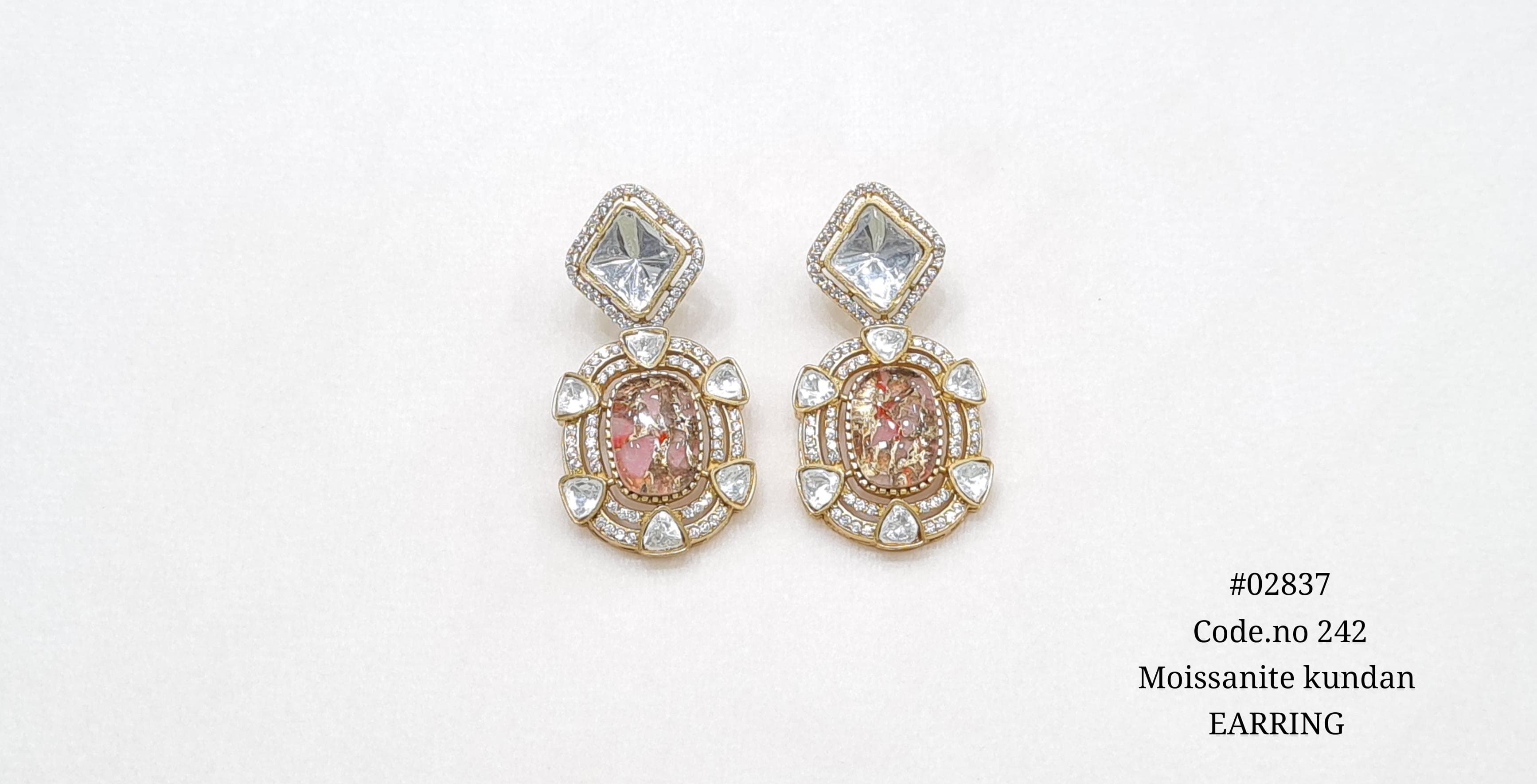 Kundan Earrings 02637 - 8