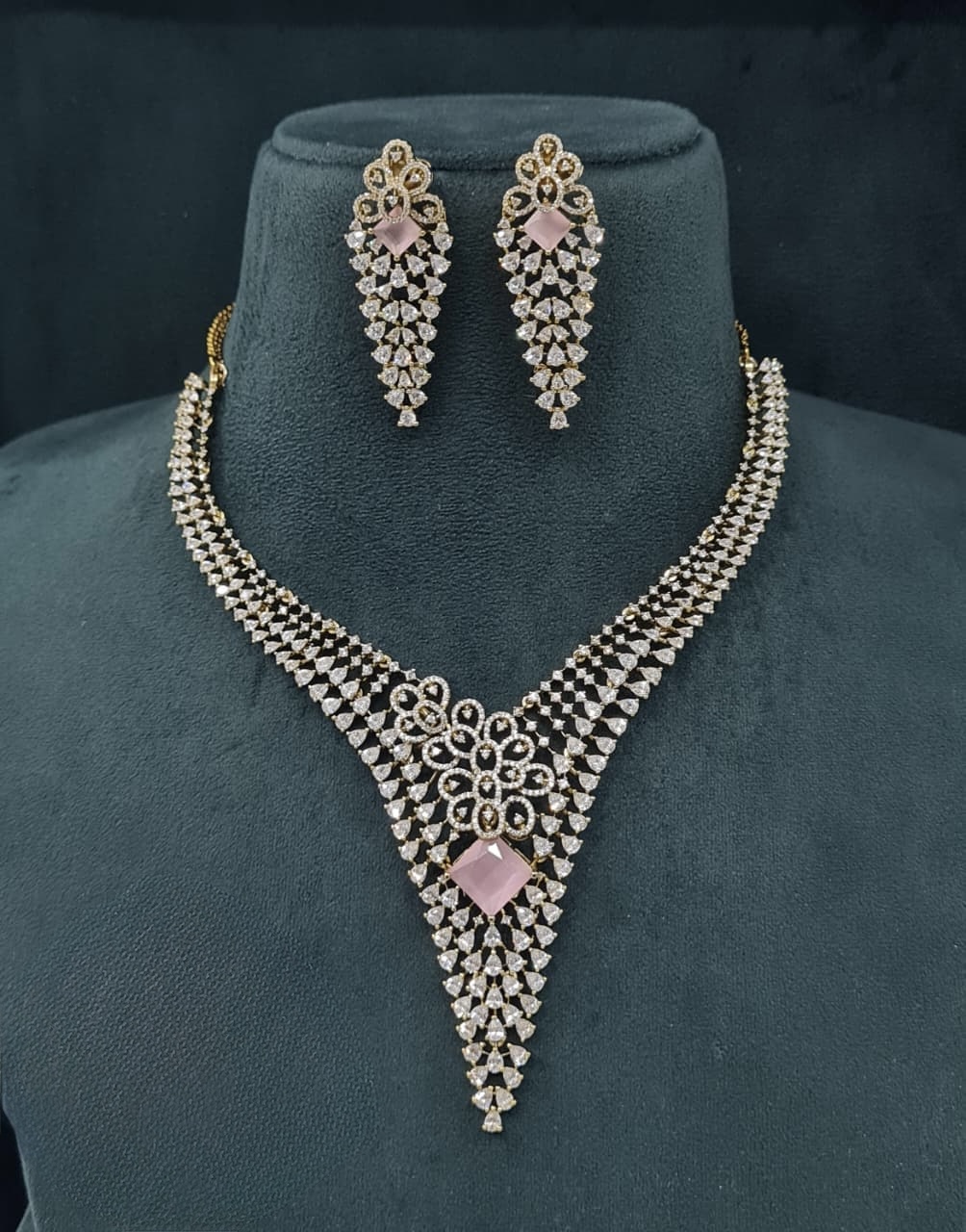 Cz Necklace 06773 - 6