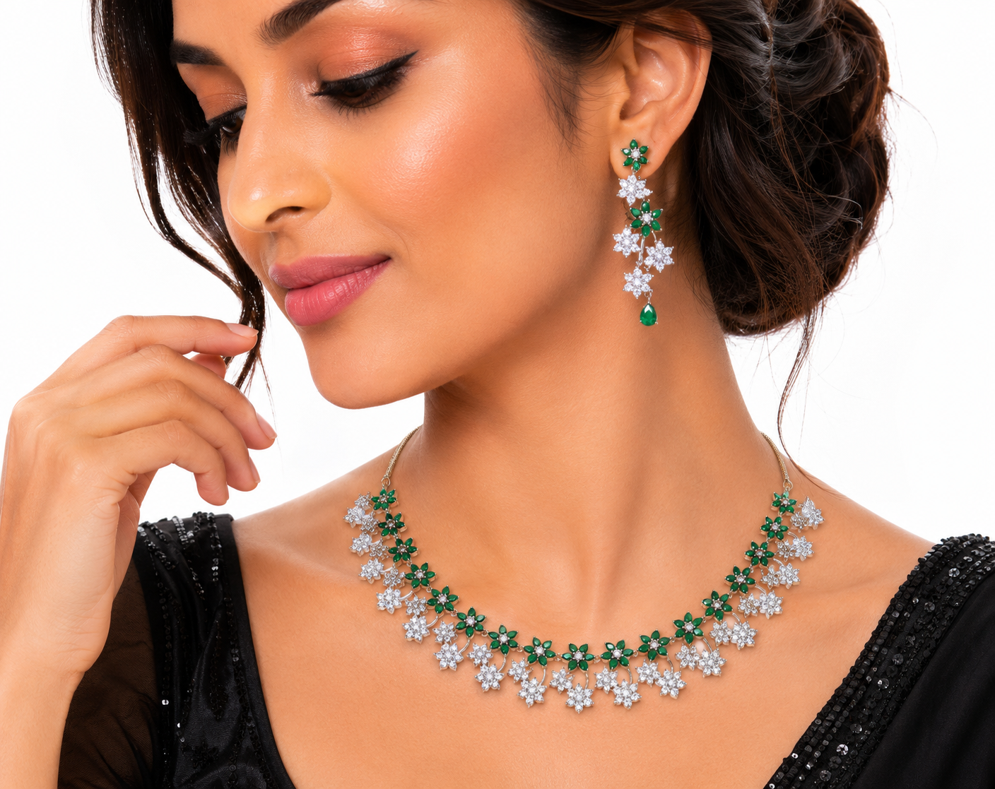Cz Necklace 03842 - 8