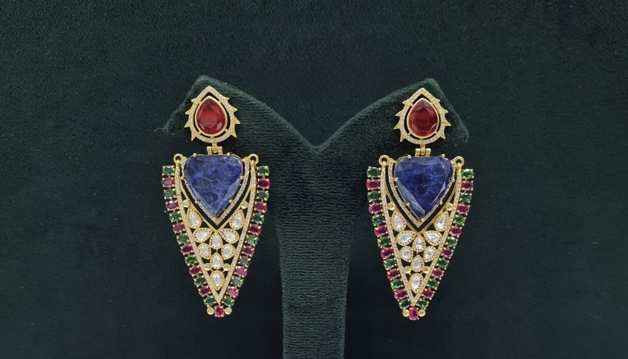 Kundan Earrings 08206 - 8