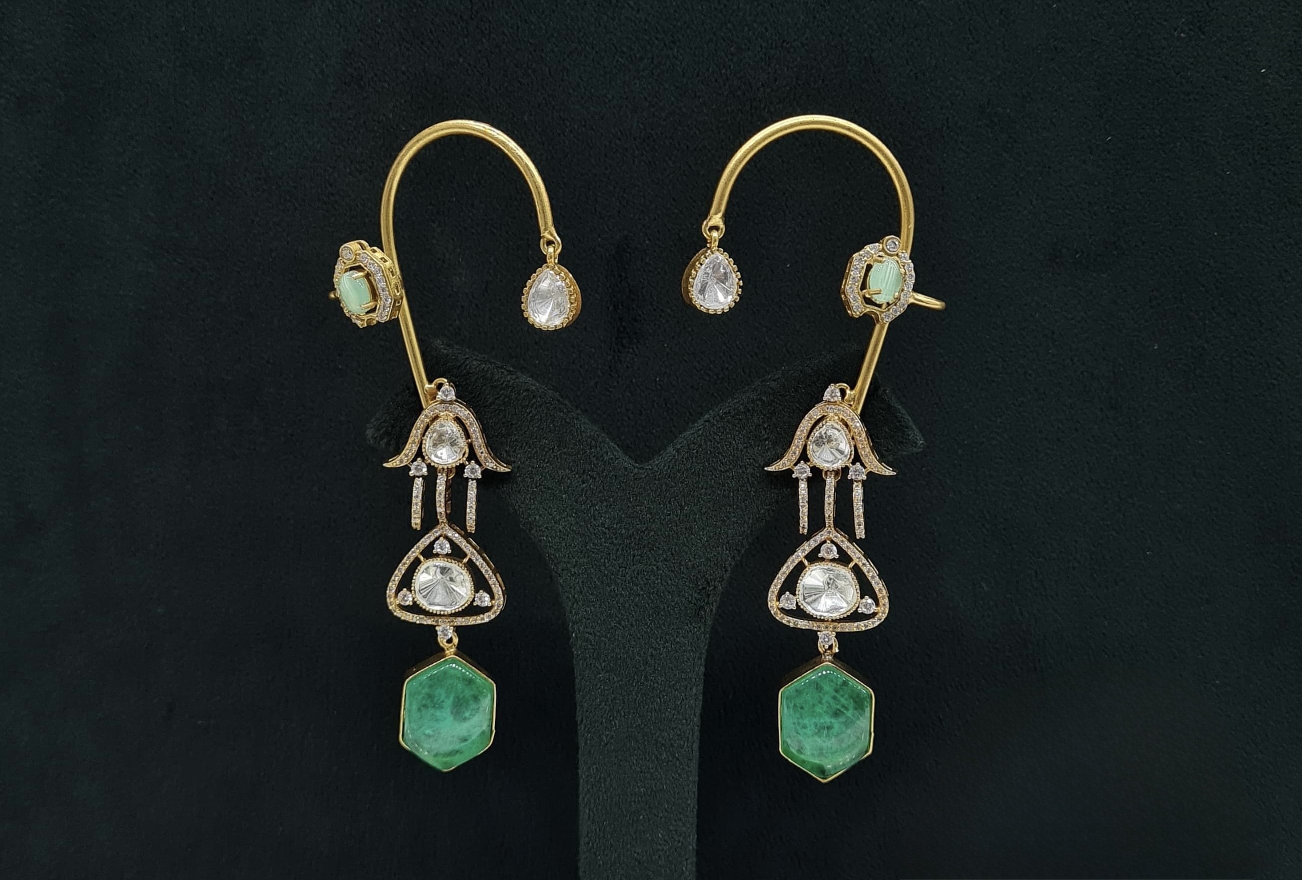 Kundan Earcuff 08063 - 3