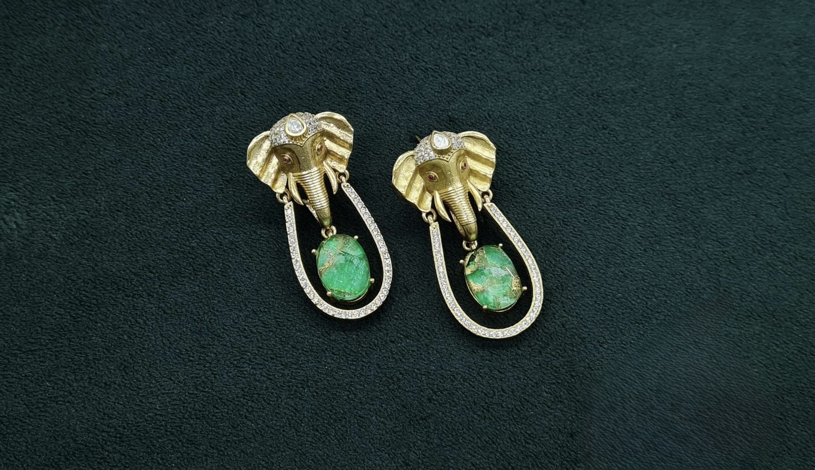 Kundan Earrings 08975 - 3
