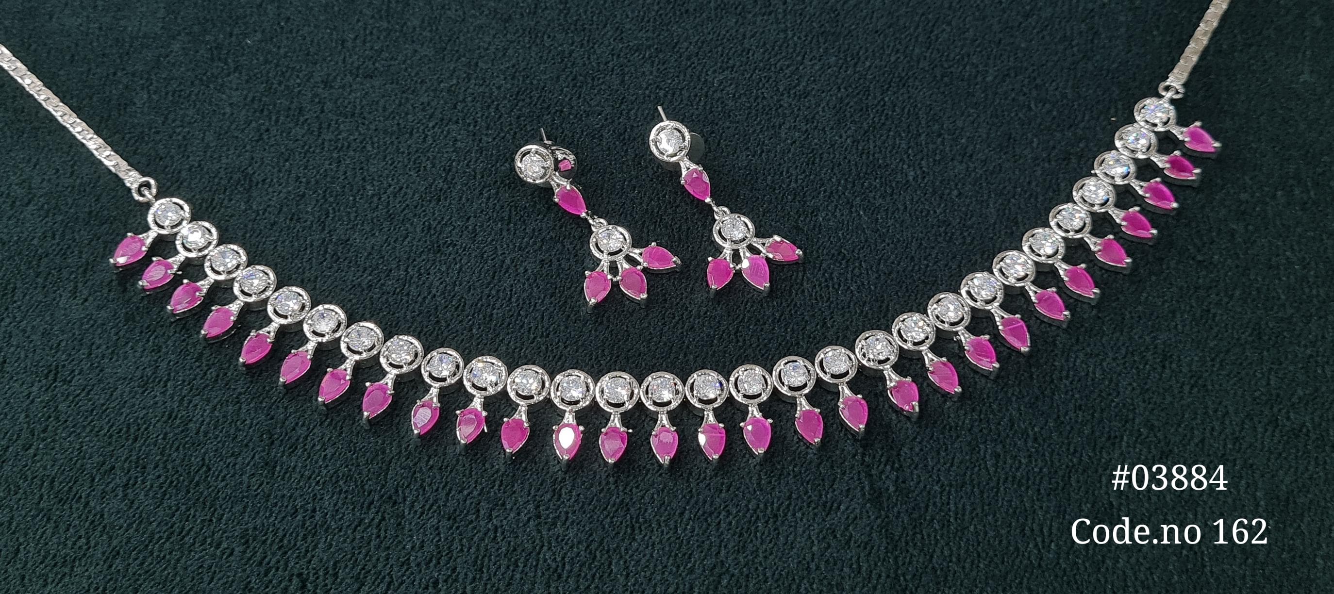 Cz Necklace 03884 - 5