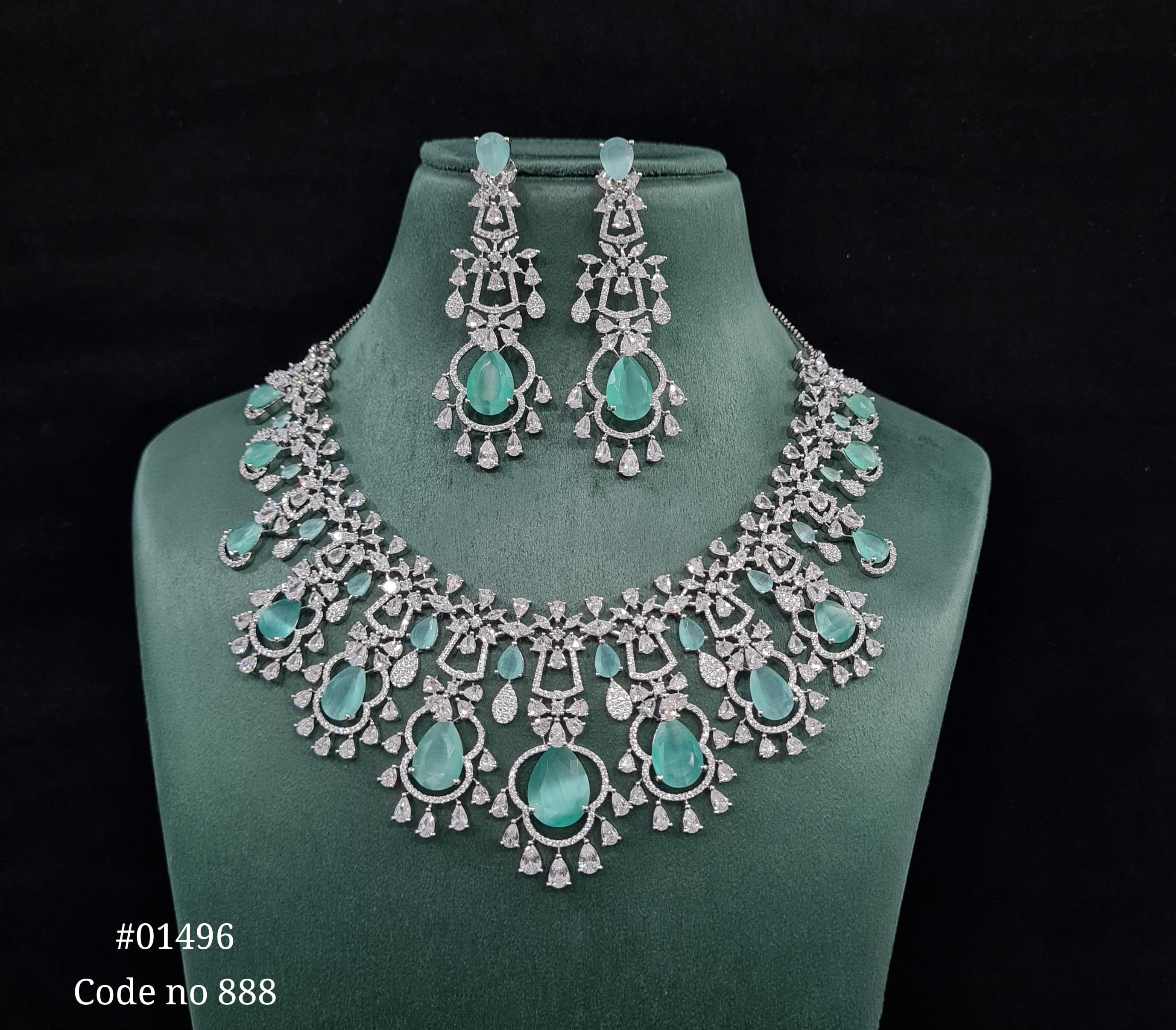 Cz necklace 01496 - 3