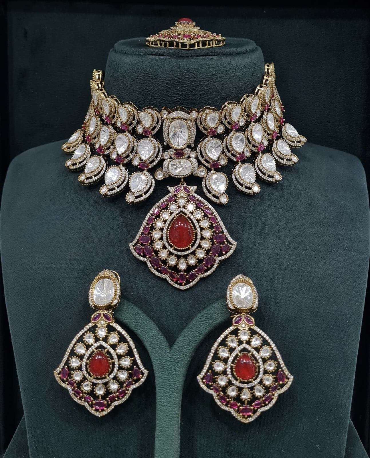 Moissanite Bride Set 06745 - 4