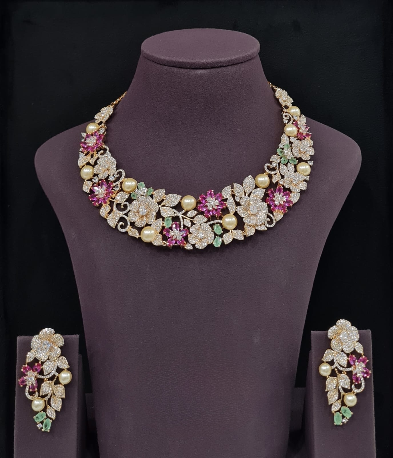 Cz Necklace 09071 - 4