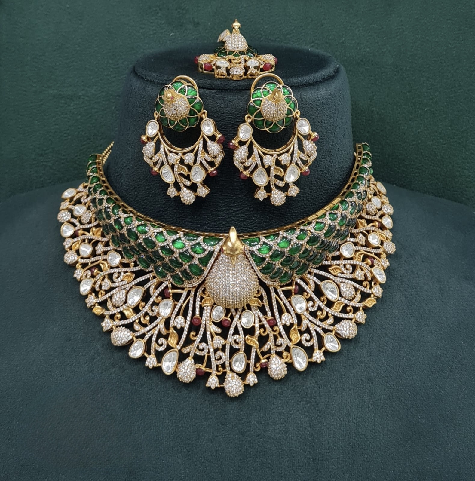 Peacock Plume Bride Set 09170 - 3