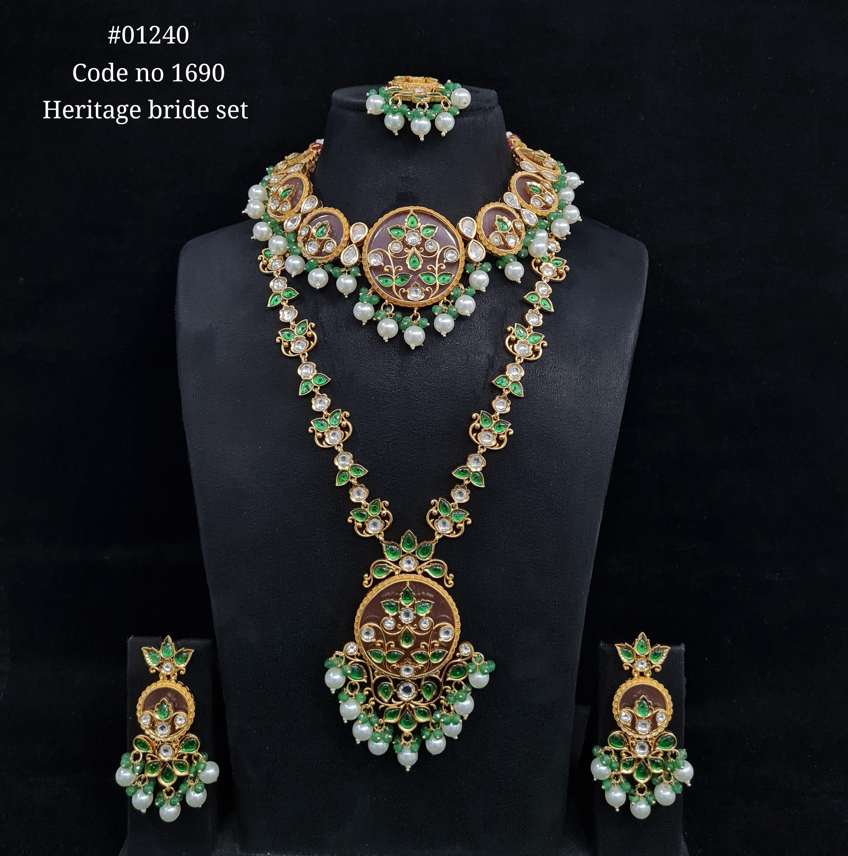 Kundan Bride Set 01240 - 1