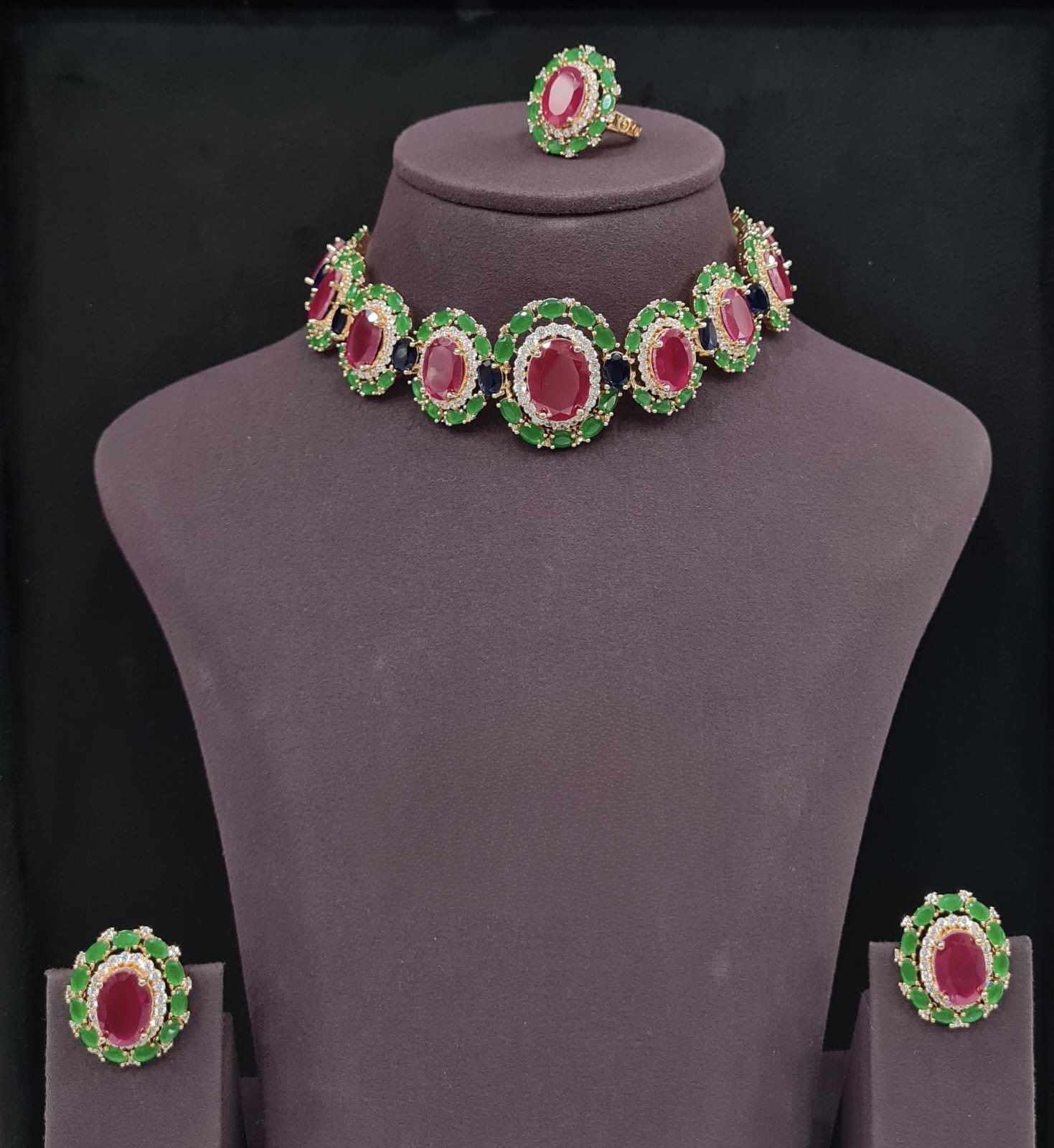 Cz Necklace 09072 - 3