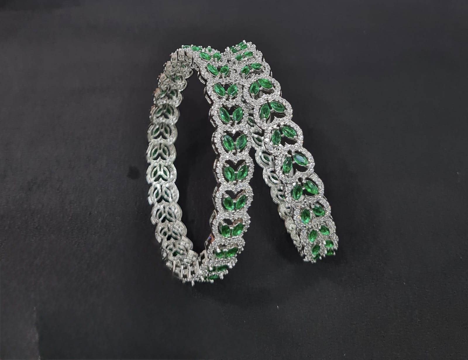 Cz Bangles 09749 - 4