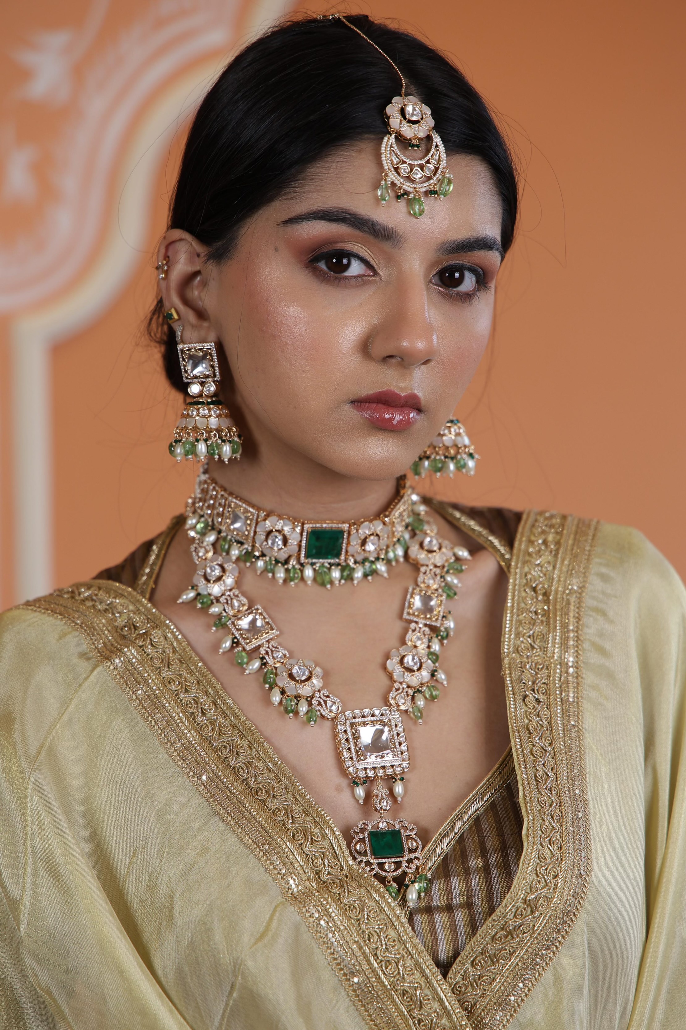 Kundan Bride Set 00622 - 7