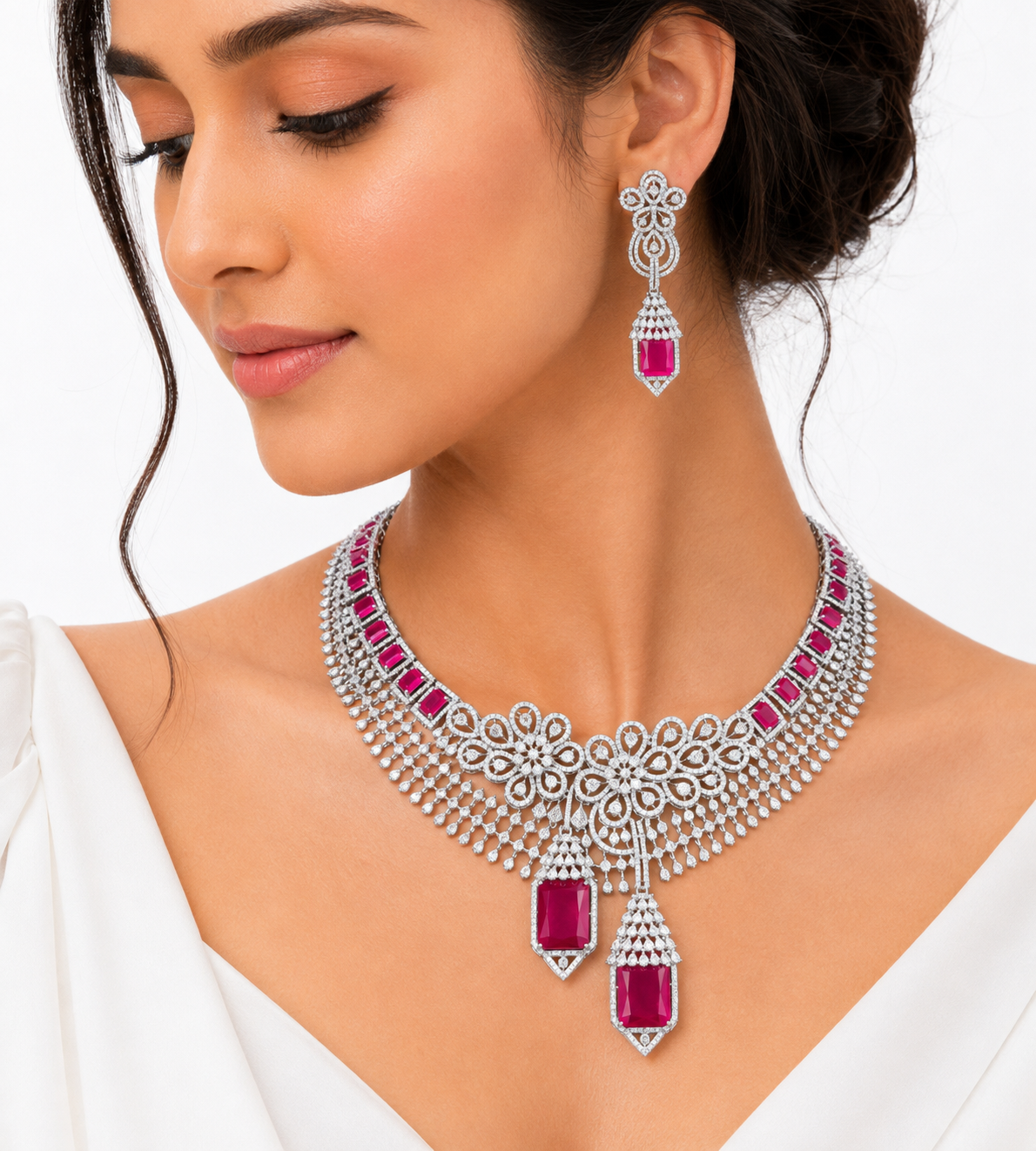 CZ Necklace 02014 - 8