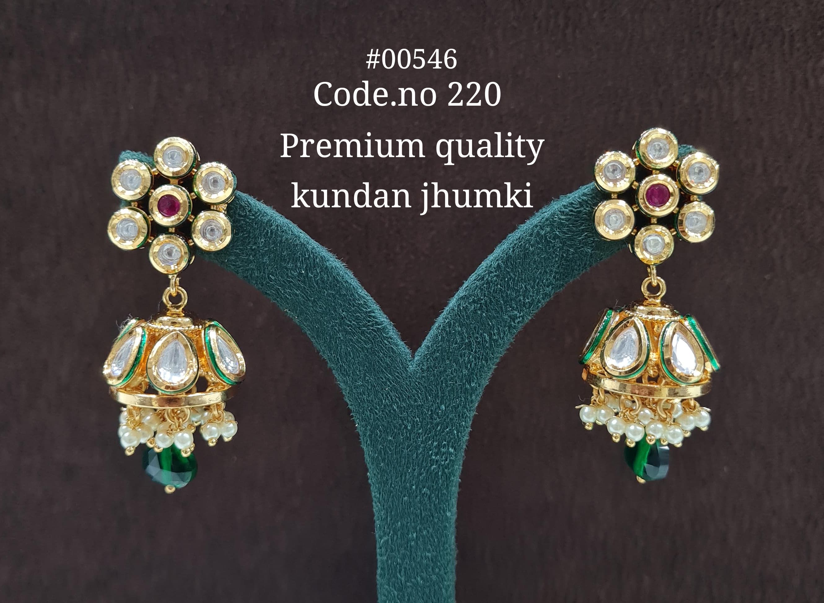 Kundan Jhumka 00546 - 3