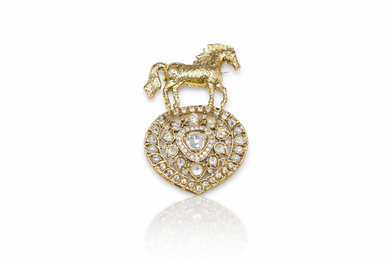 Kundan brooch 02138 - 3