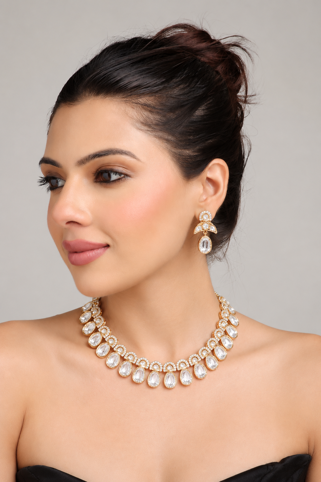 Kundan Necklace 08994 - 3