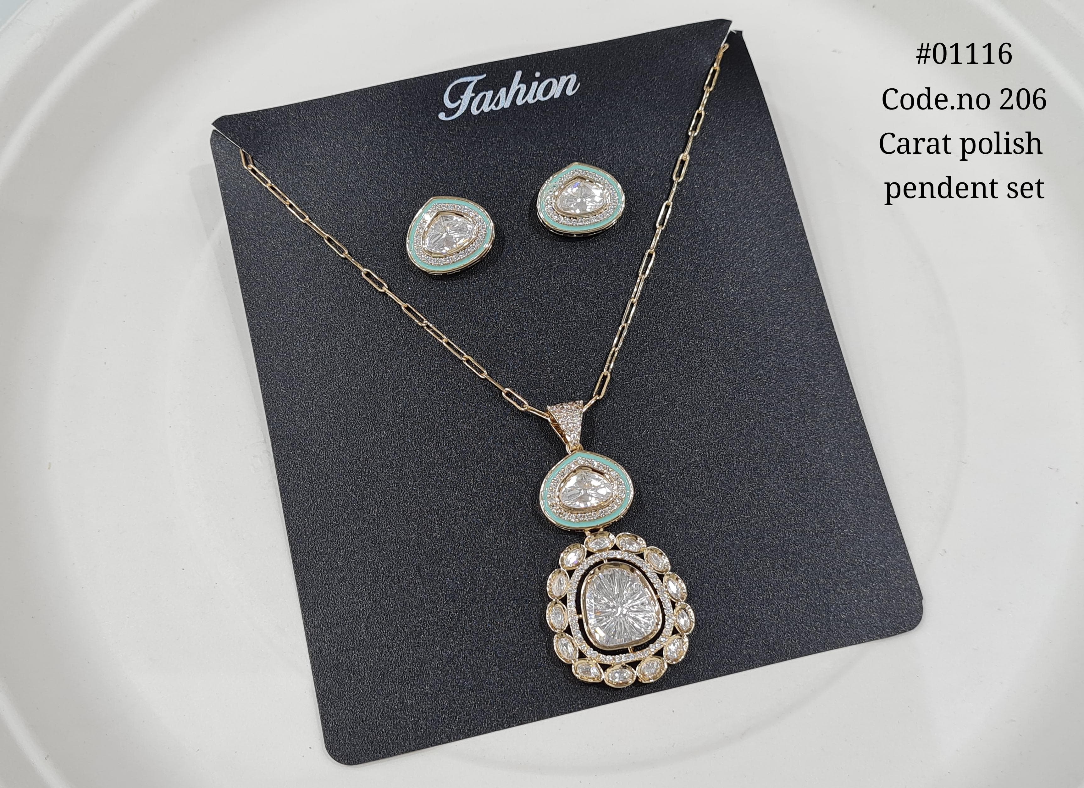 Kundan Pendant set 01116