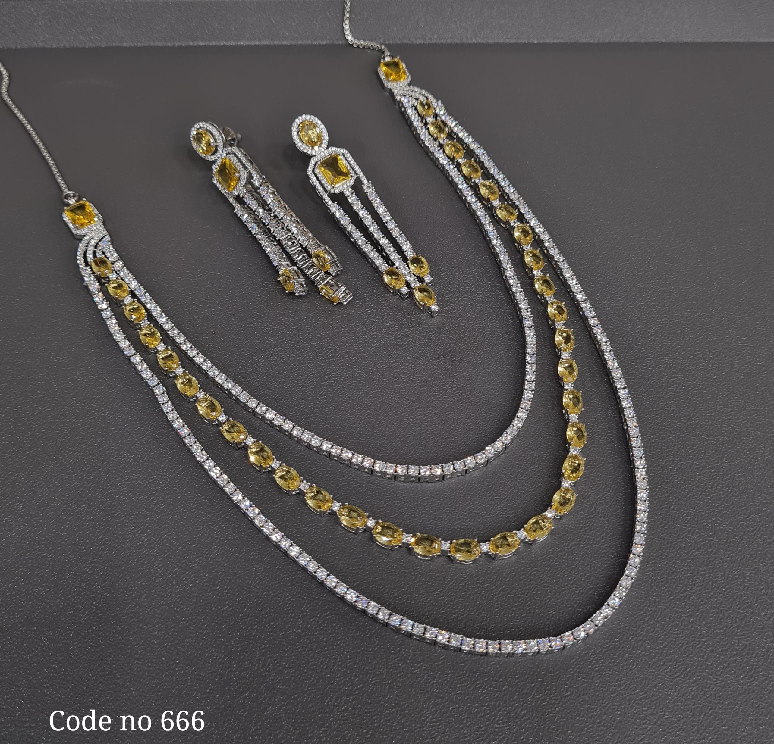 Cz Necklace 03839 - 5