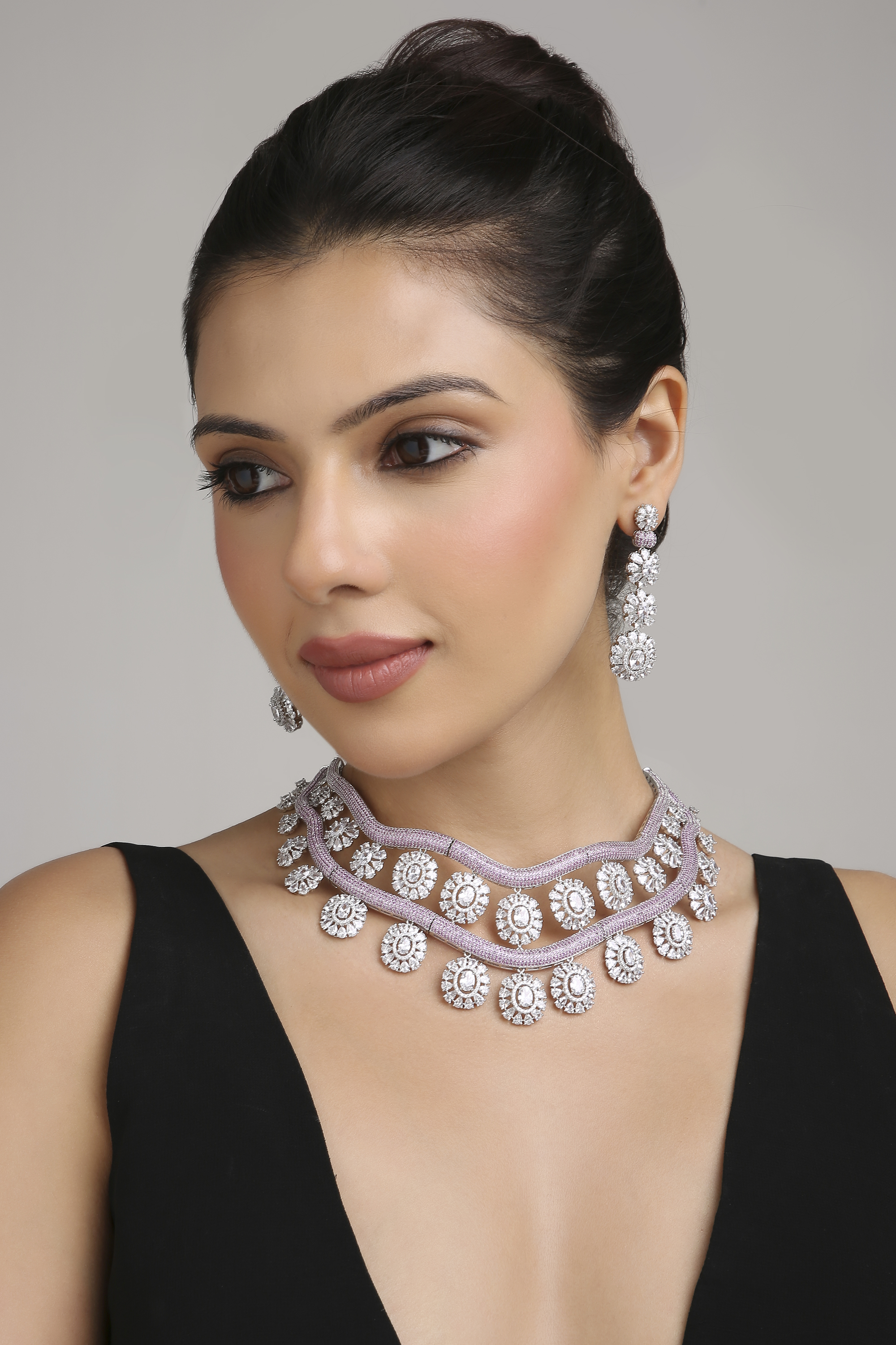 Cz Necklace 08622 - 3