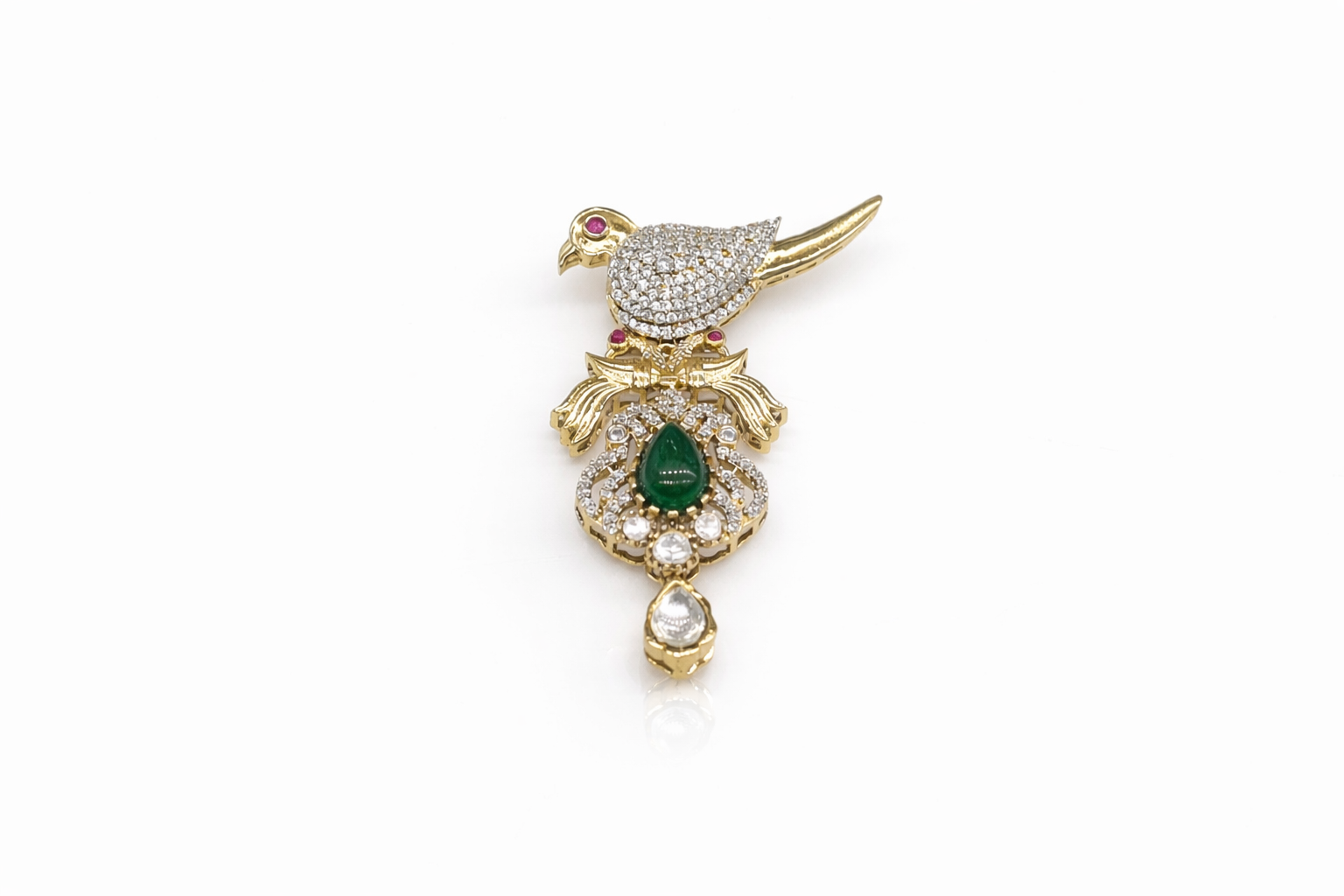 Kundan Brooch 09055 - 5