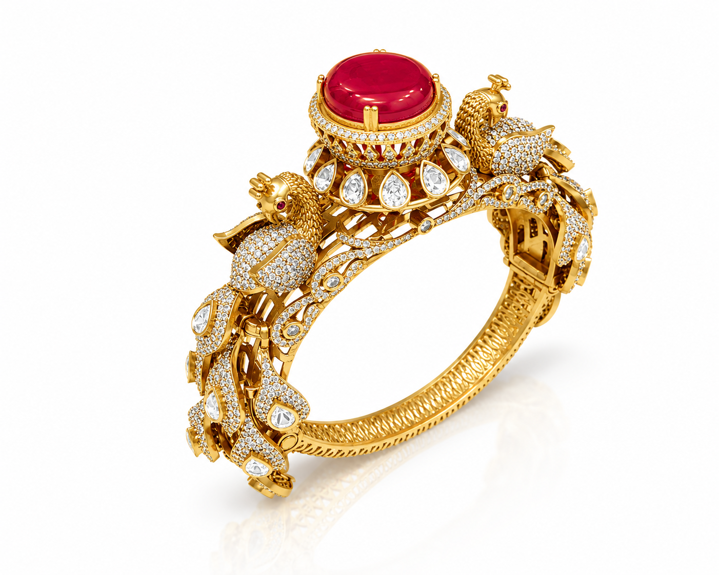 Kundan bracelet 00794 - 5