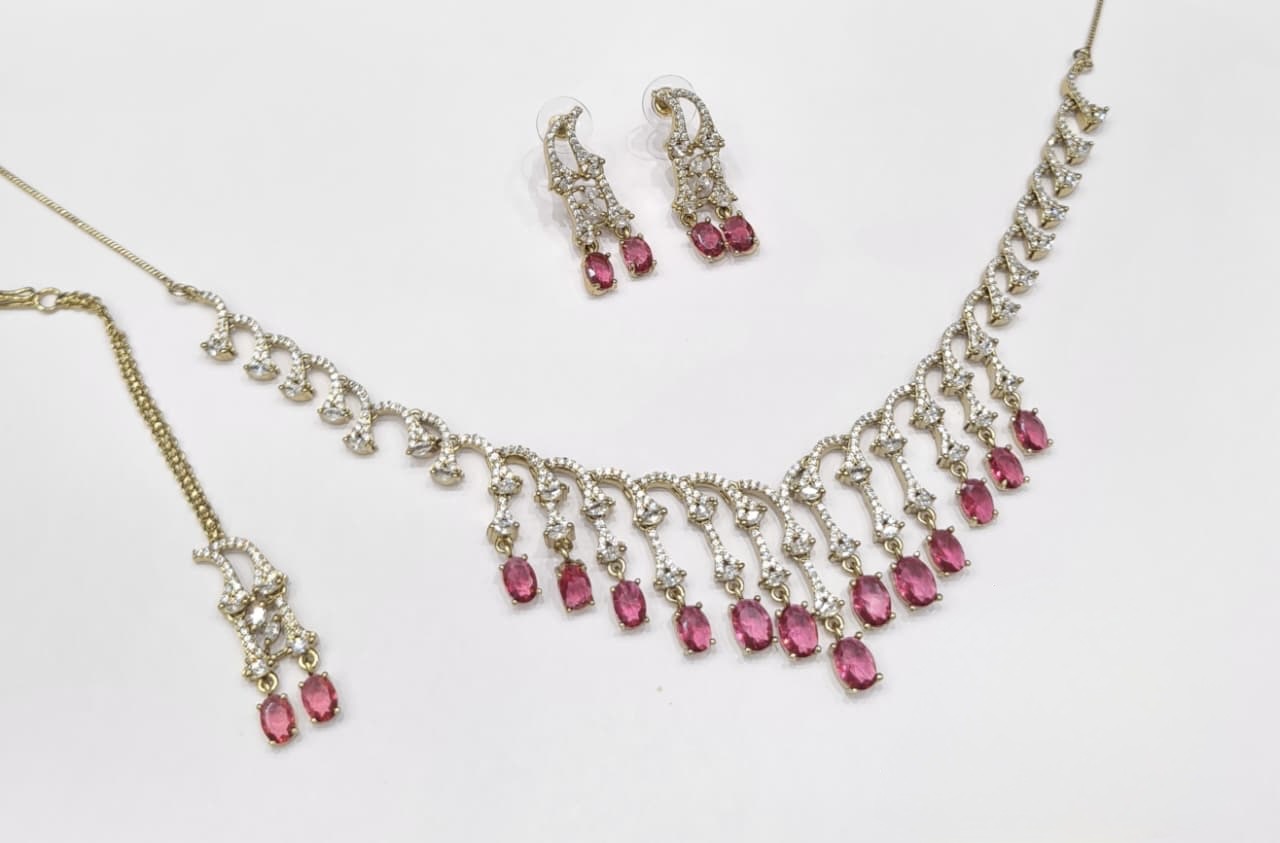 Cz Necklace 11112 - 16