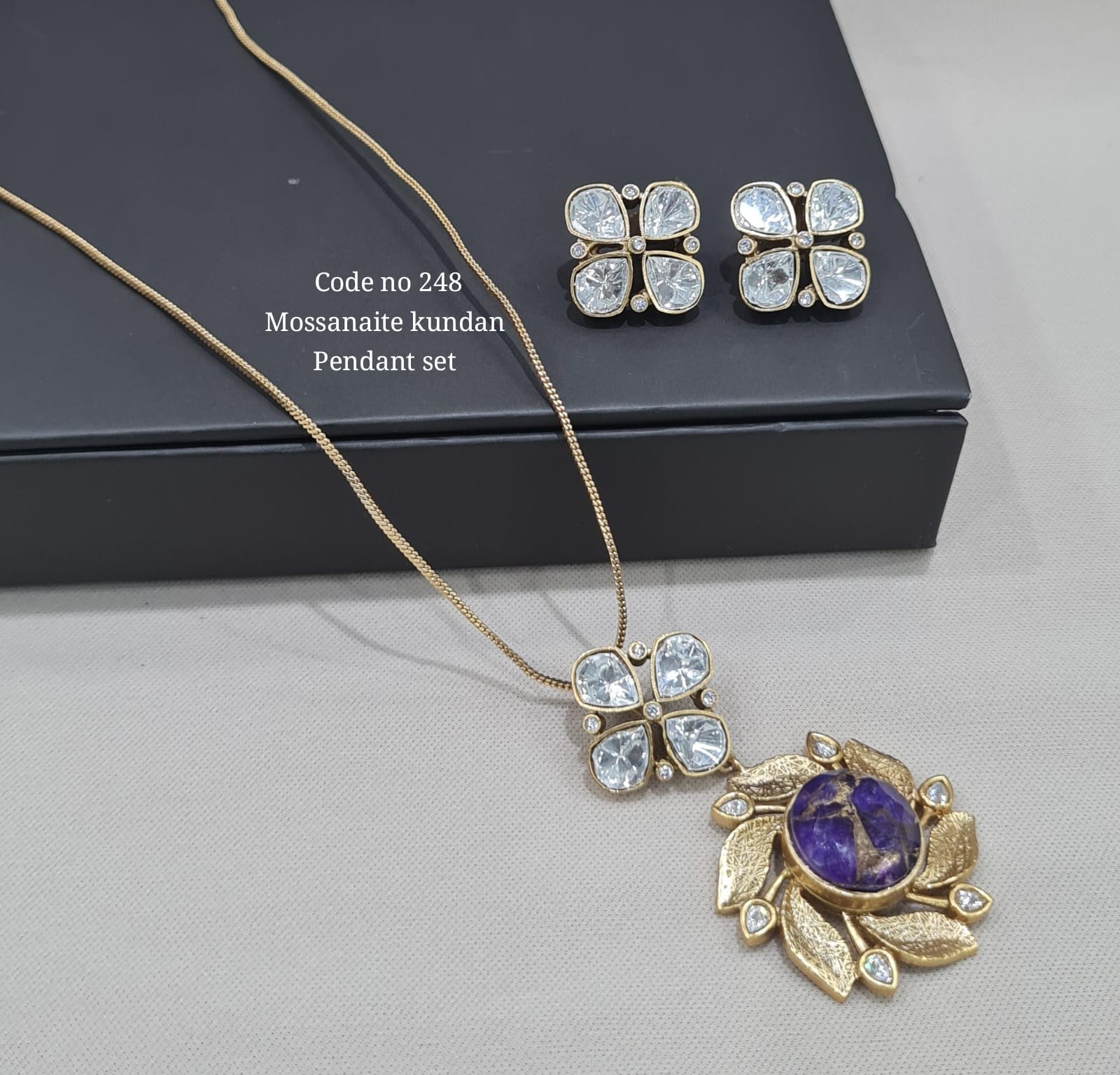 Kundan Pendant Set 00120 - 8