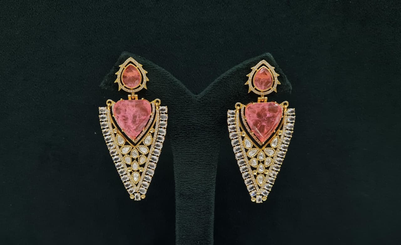 Kundan Earrings 08206 - 6
