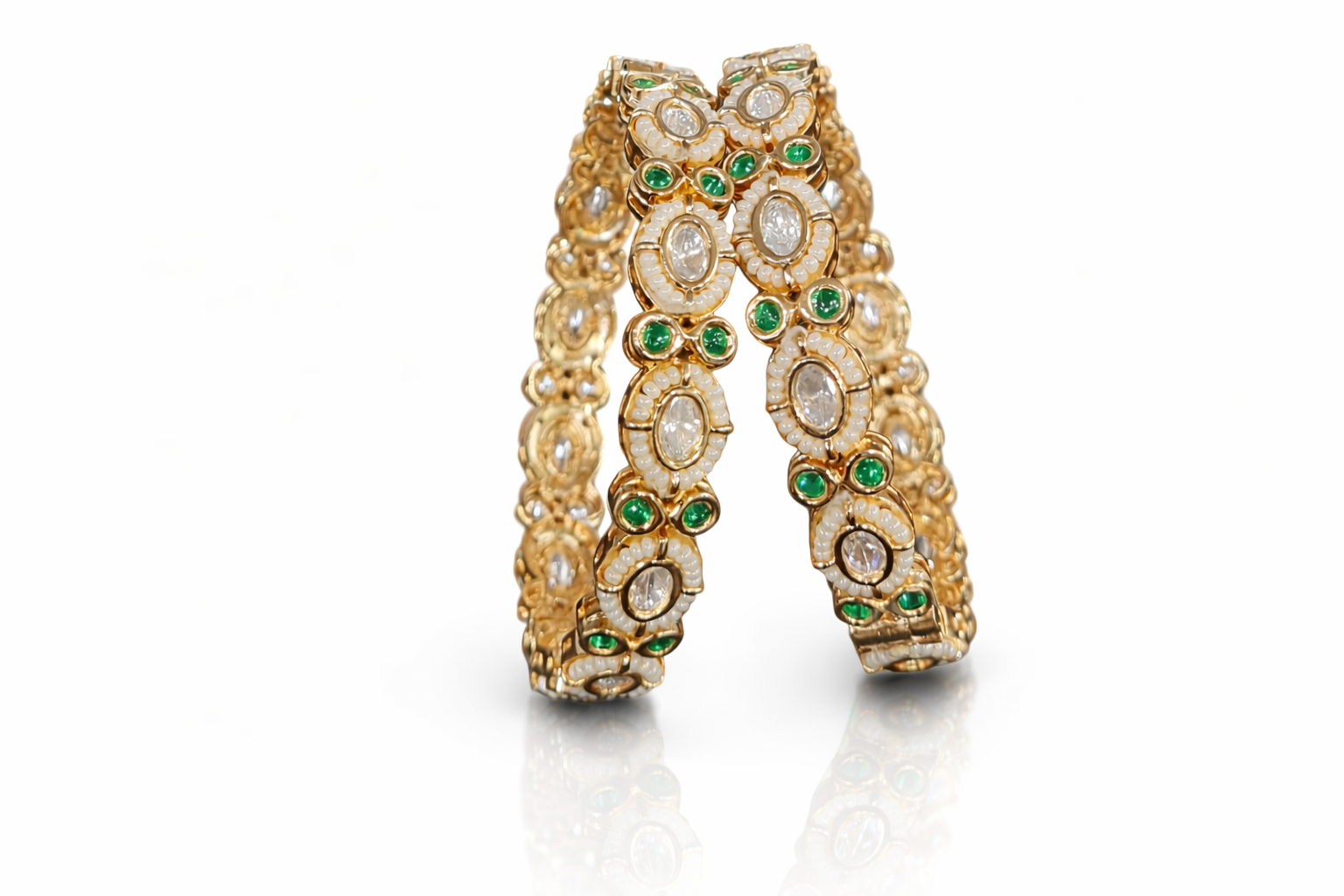Kundan Bangles 05087