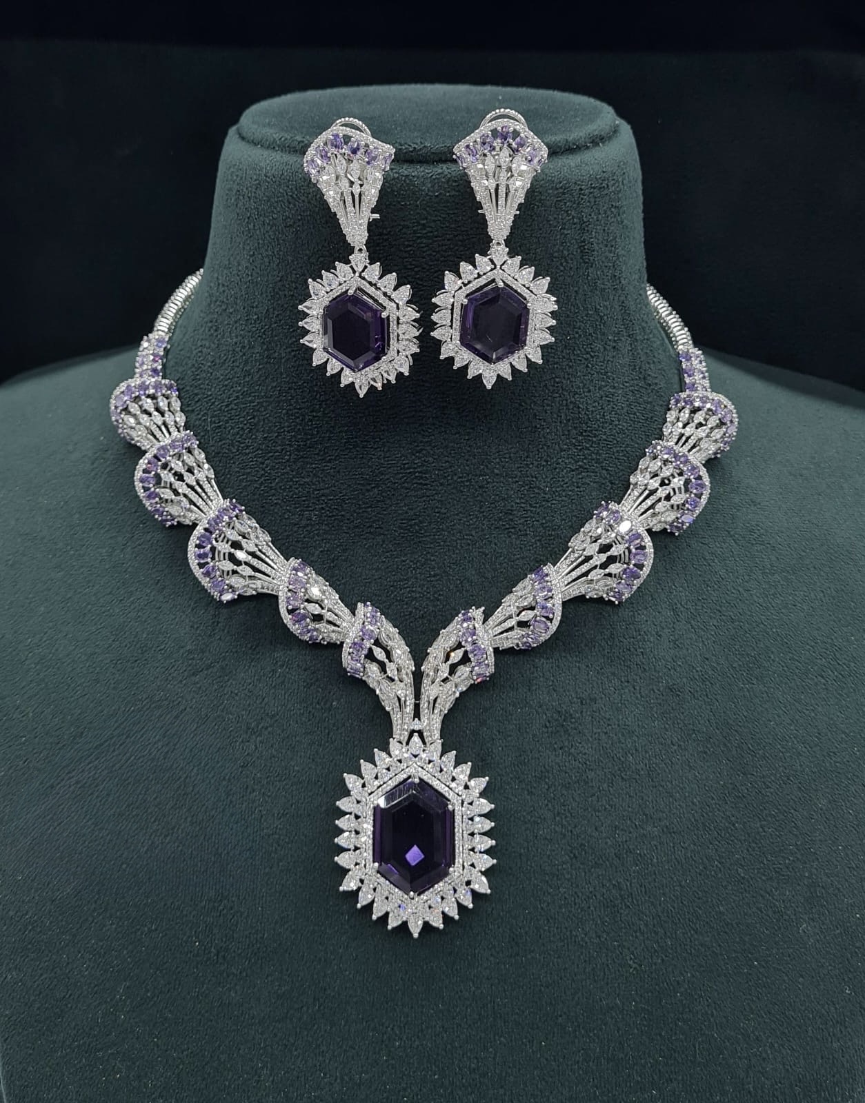 Cz Necklace 06095 - 5