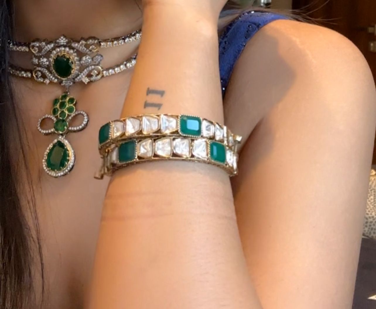 Kundan Bangle 04739 - 3