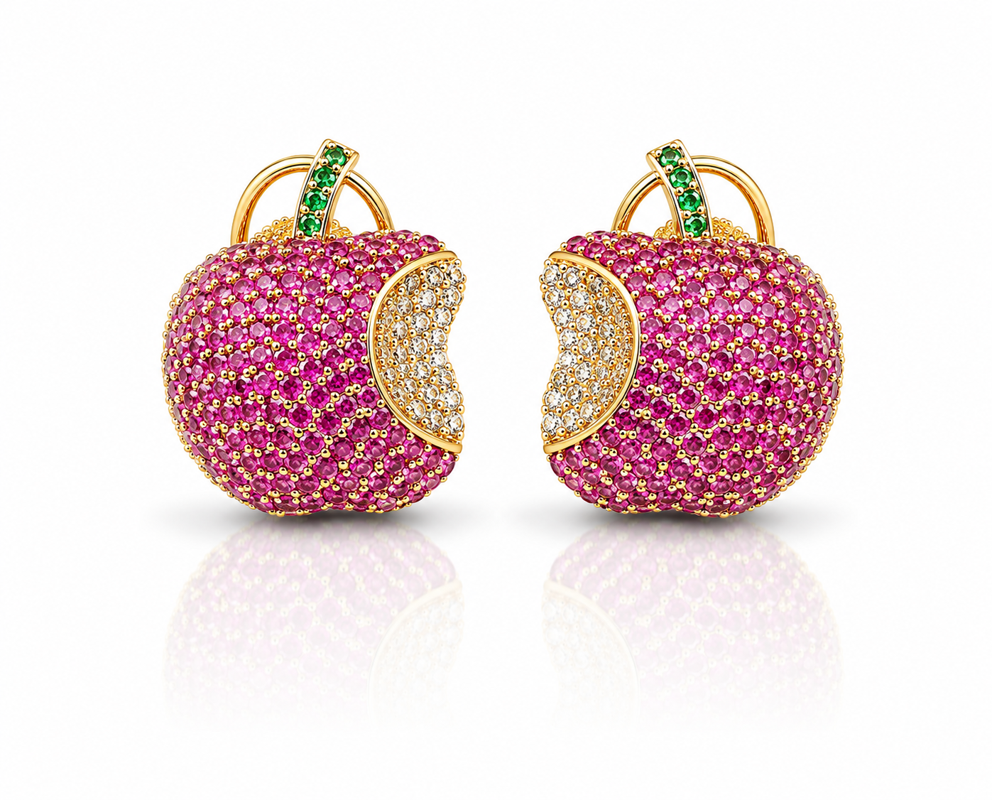 Cz apple Studs 01658 - 8