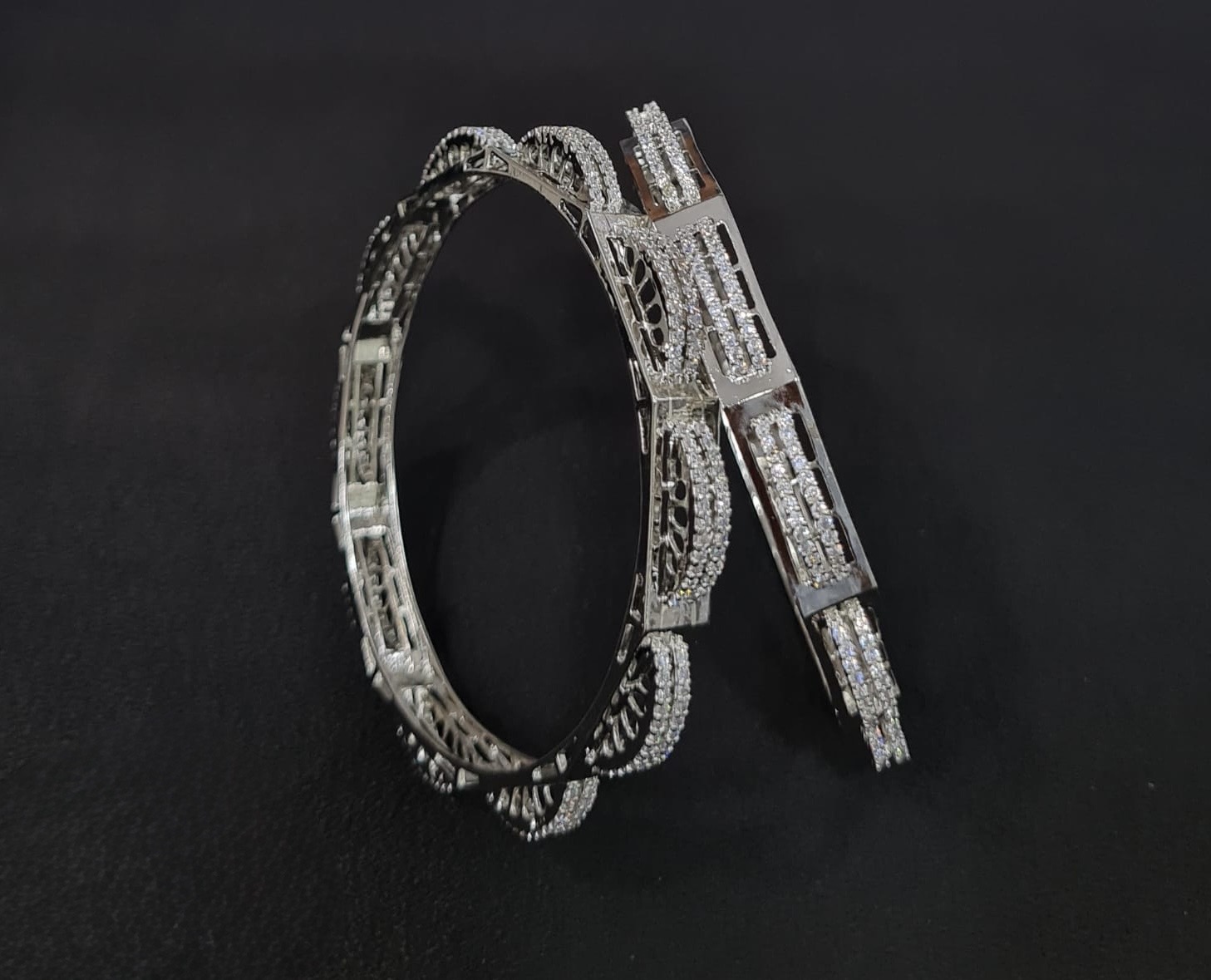 Cz Bangles 09730 - 4