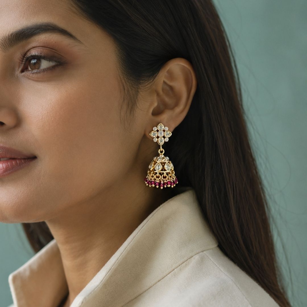 Kundan Jhumki 06300 - 3