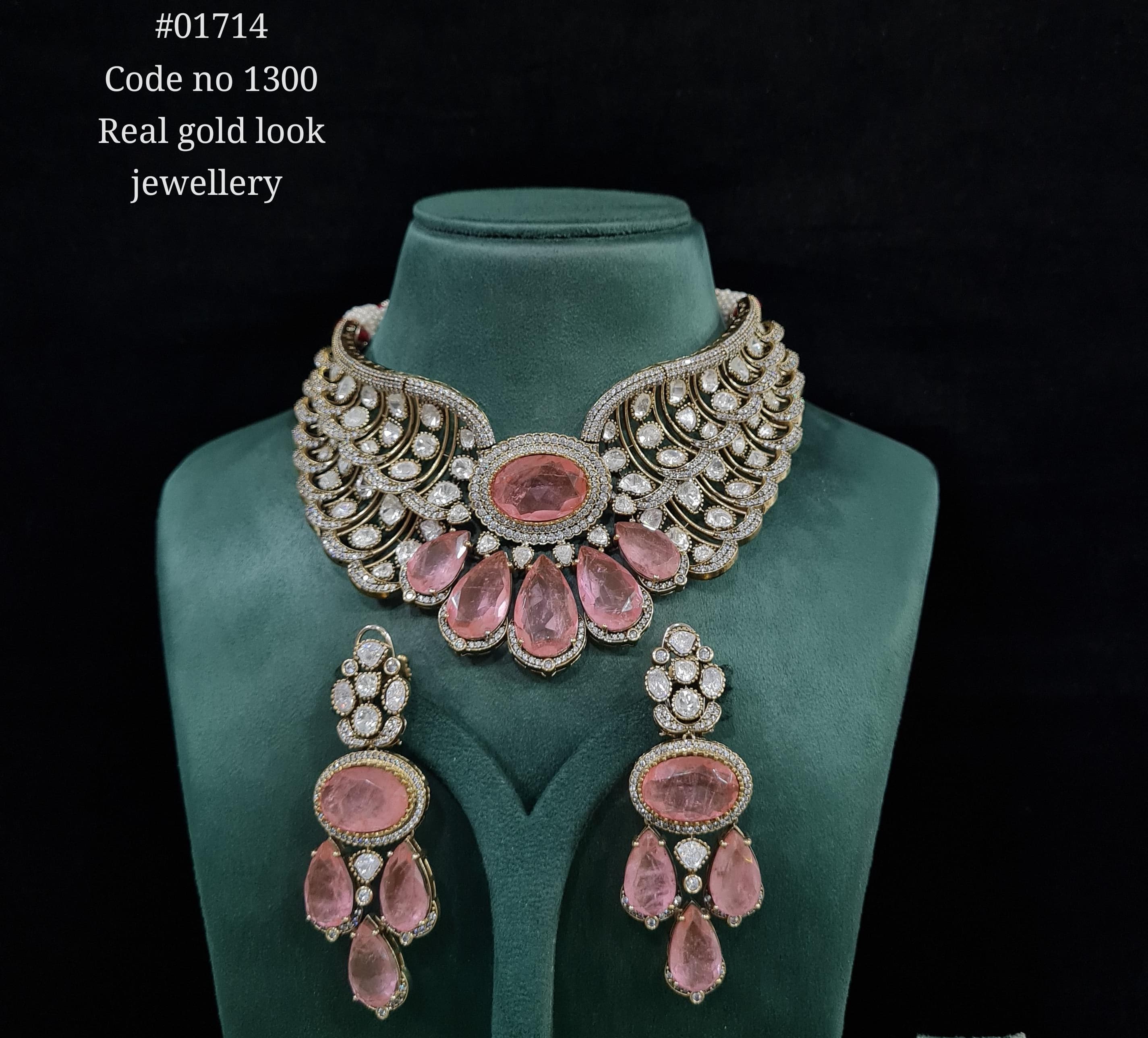 Kundan Bride set 01714 - 3