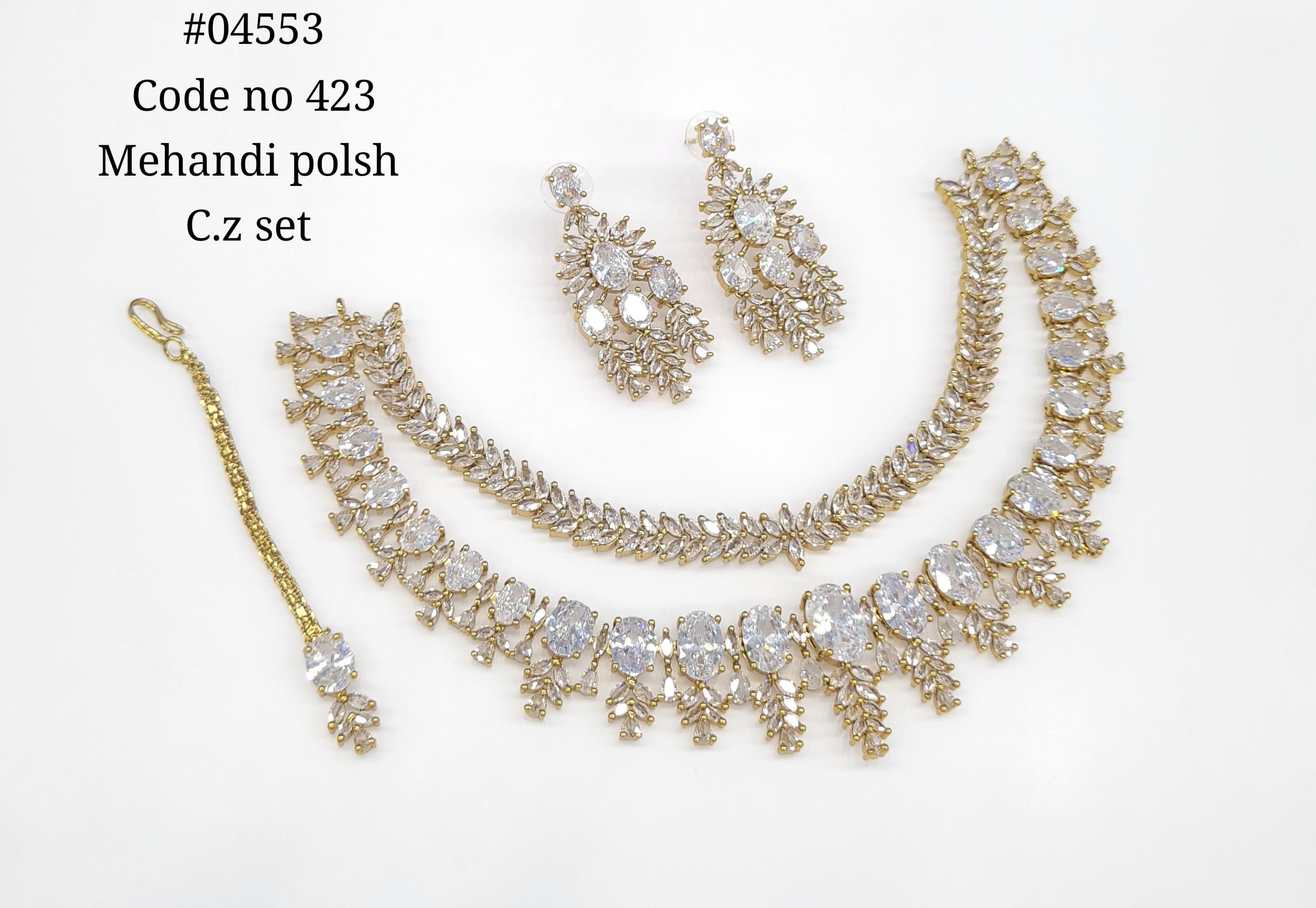 Cz Necklace 04553 - 8