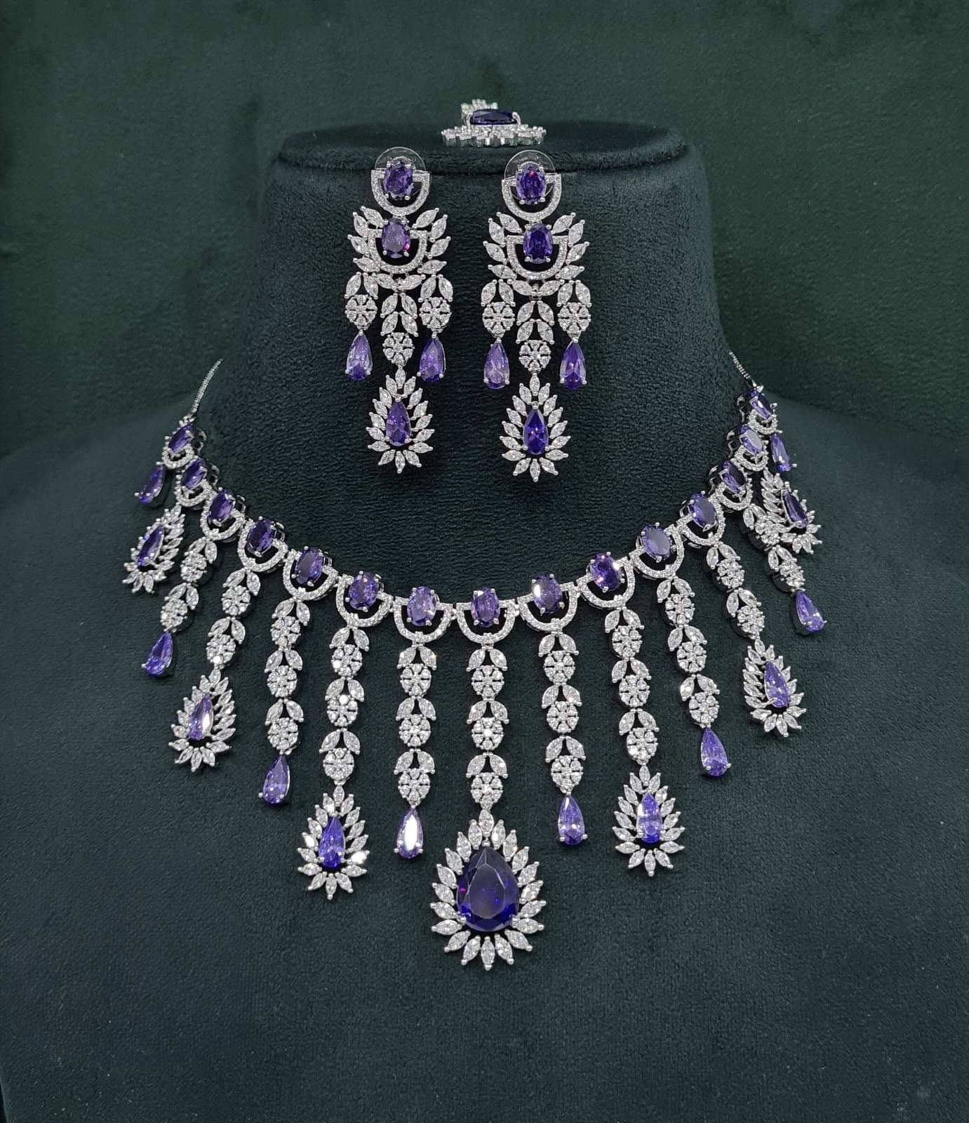 Cz Necklace 09327 - 15